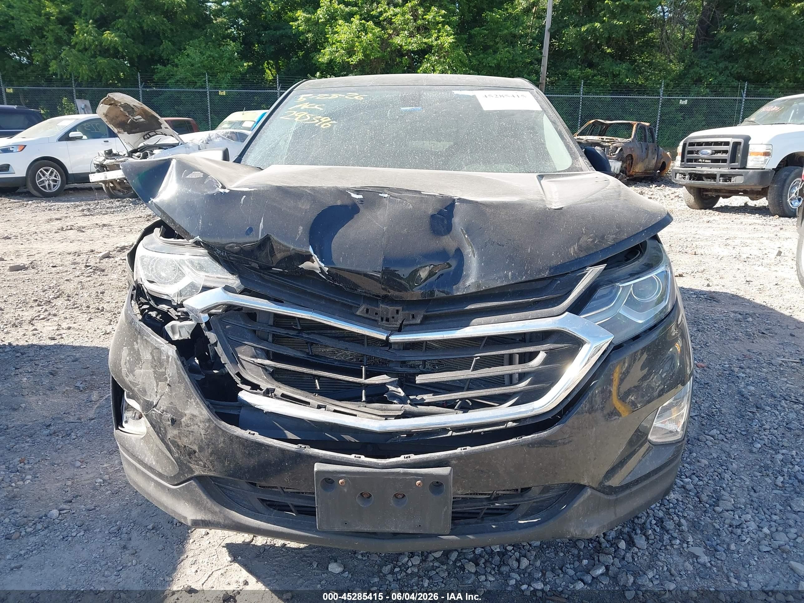 2019 Chevrolet Equinox Ls Black vin: 2GNAXHEV3K6295356
