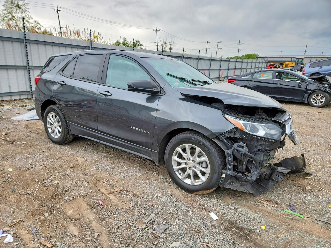 2021 Chevrolet Equinox Ls Gray vin: 2GNAXHEV9M6153581