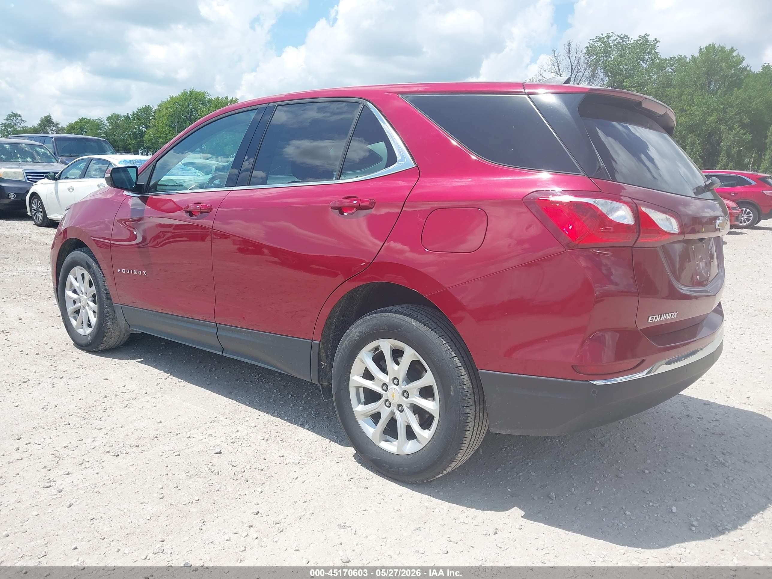 2018 Chevrolet Equinox Lt Red vin: 2GNAXJEV2J6198266