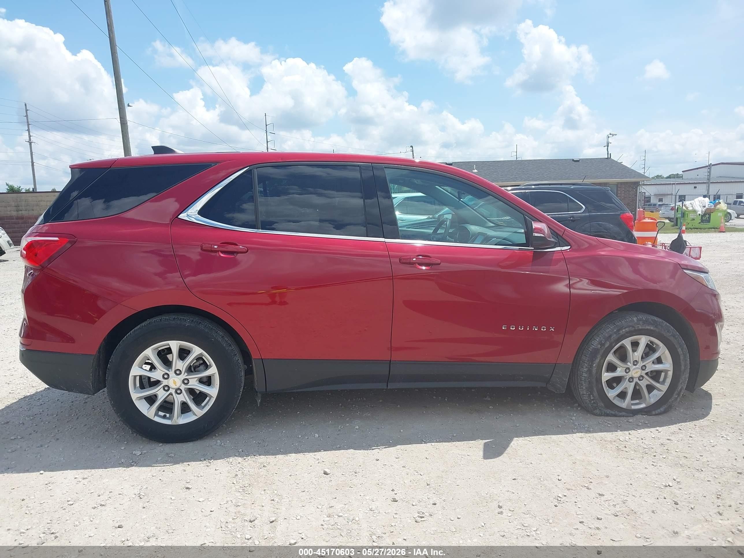 2018 Chevrolet Equinox Lt Red vin: 2GNAXJEV2J6198266