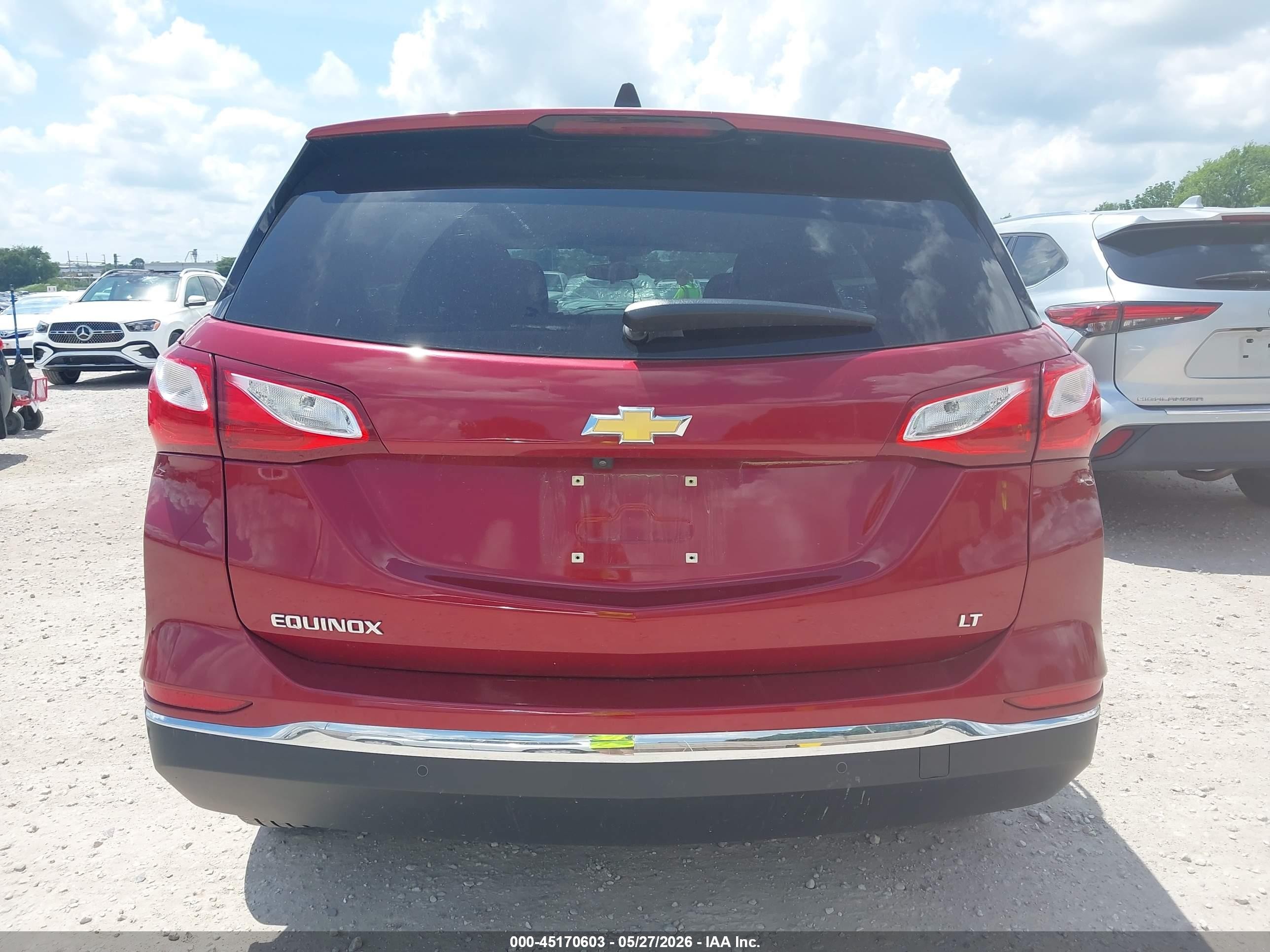 2018 Chevrolet Equinox Lt Red vin: 2GNAXJEV2J6198266