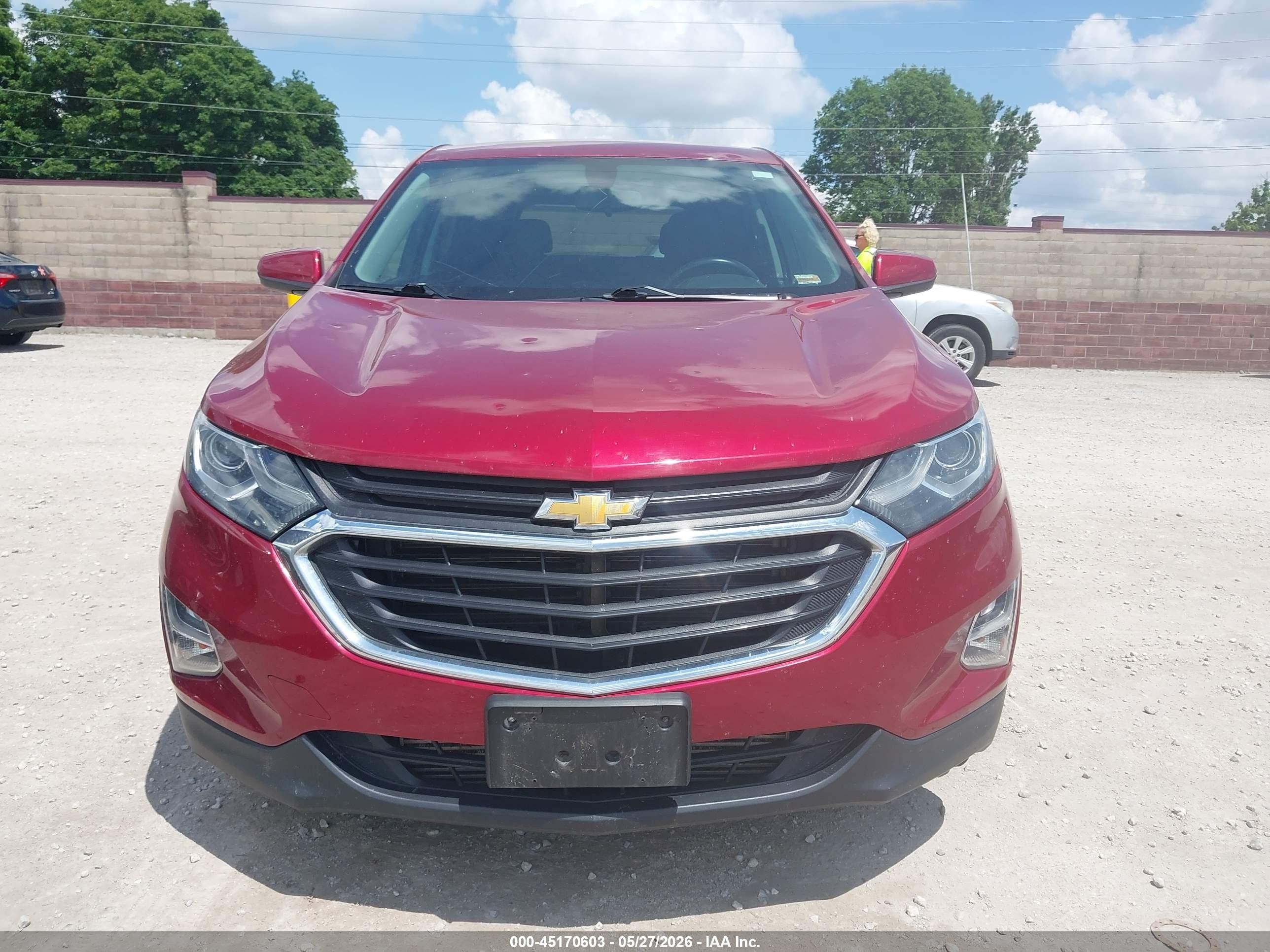 2018 Chevrolet Equinox Lt Red vin: 2GNAXJEV2J6198266