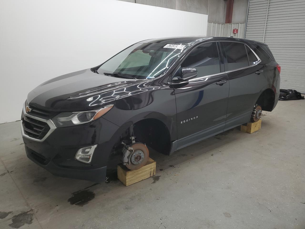 2019 Chevrolet Equinox Lt Black vin: 2GNAXJEV3K6152852 Damage: Left Front Wheel, Missing, Replacement Required