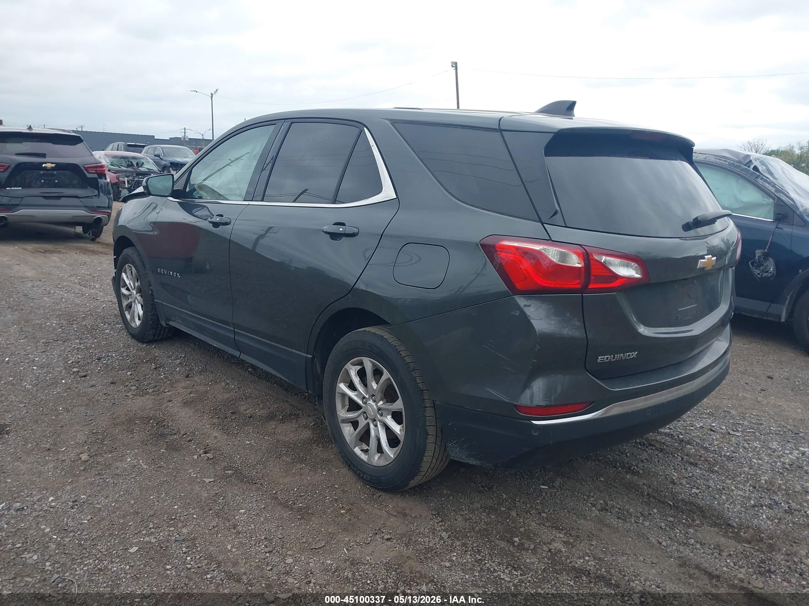 2018 Chevrolet Equinox Lt Gray vin: 2GNAXJEV4J6317838
