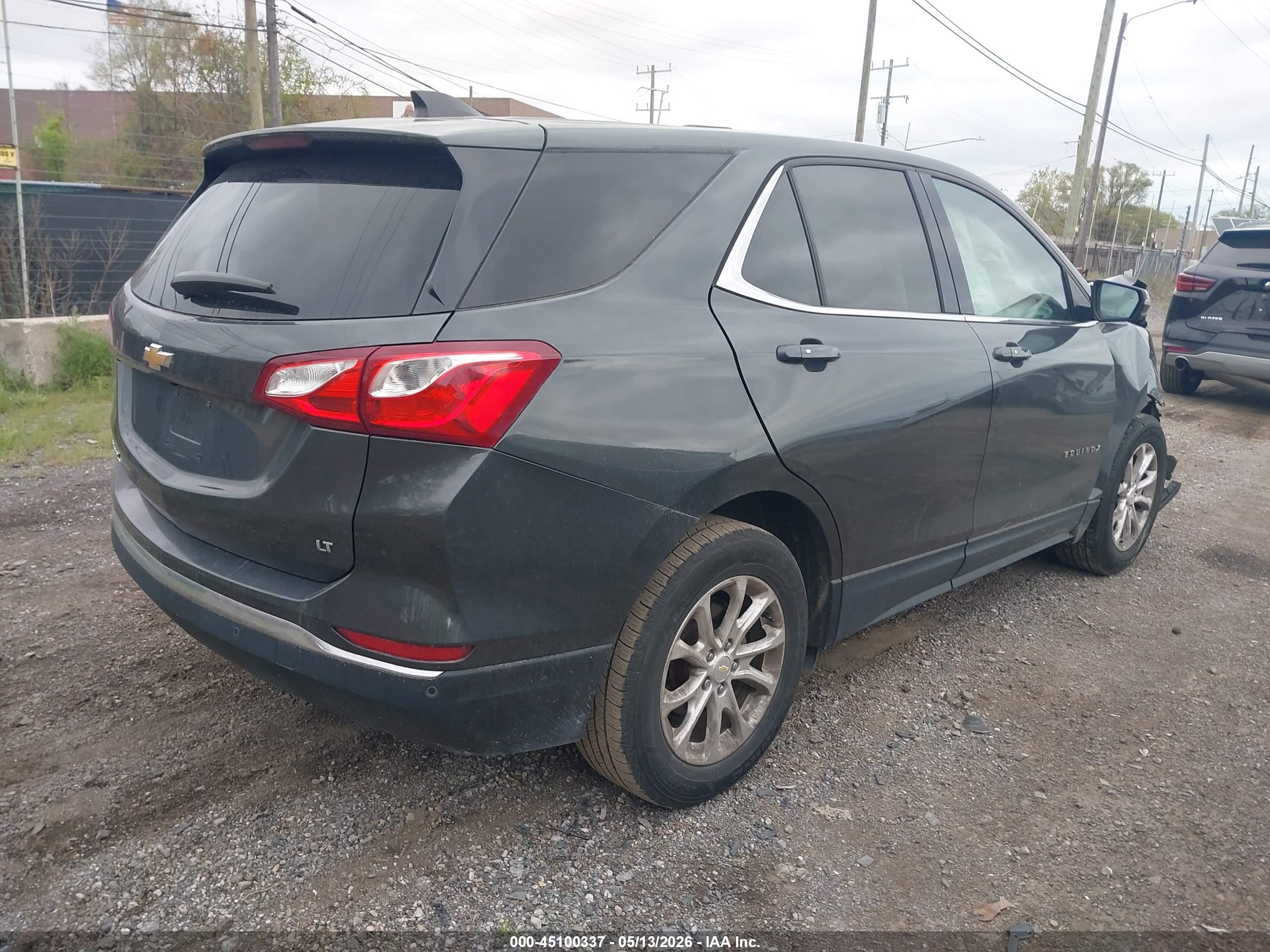 2018 Chevrolet Equinox Lt Gray vin: 2GNAXJEV4J6317838
