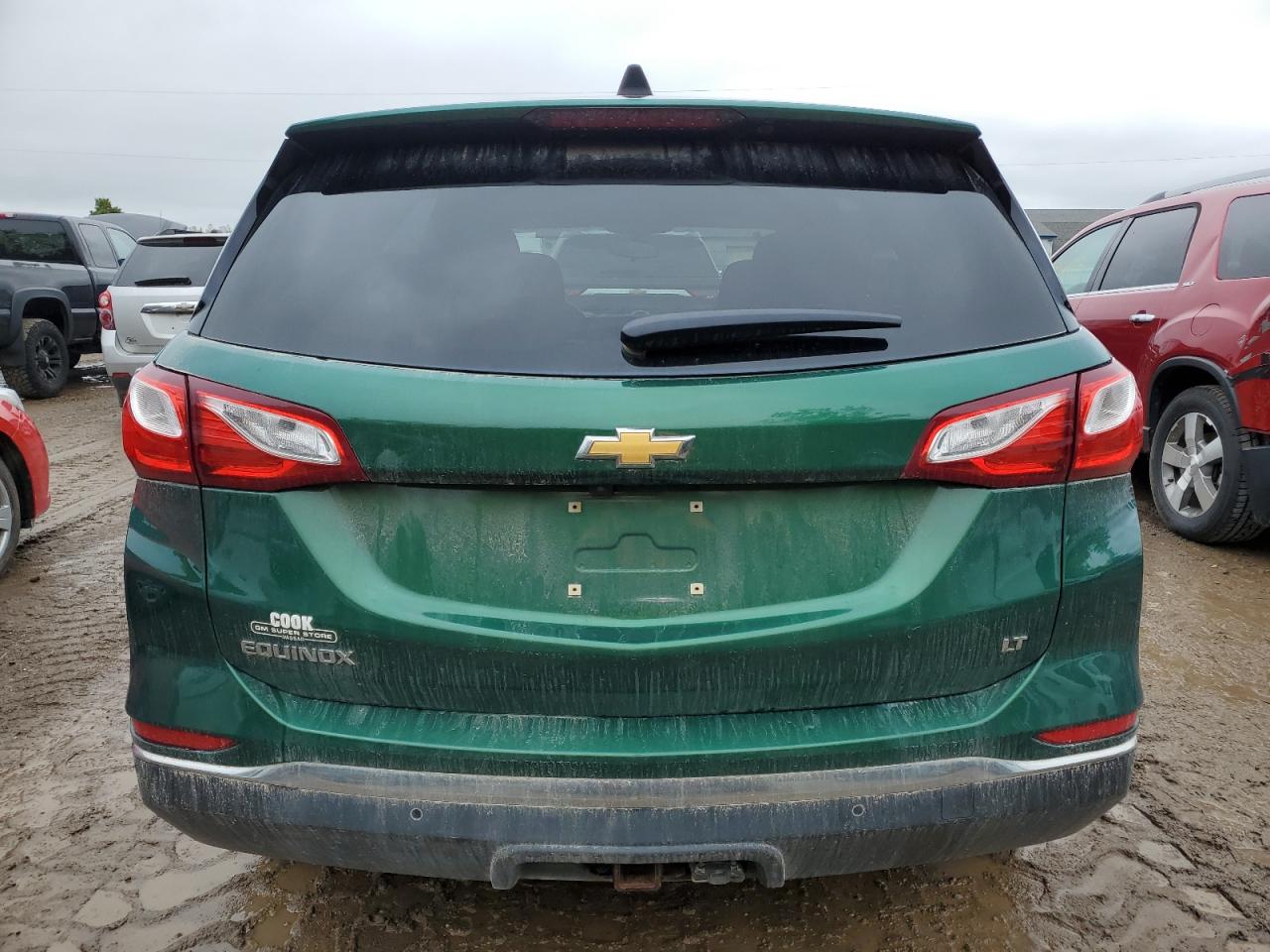 2018 Chevrolet Equinox Lt Green vin: 2GNAXJEV5J6222334