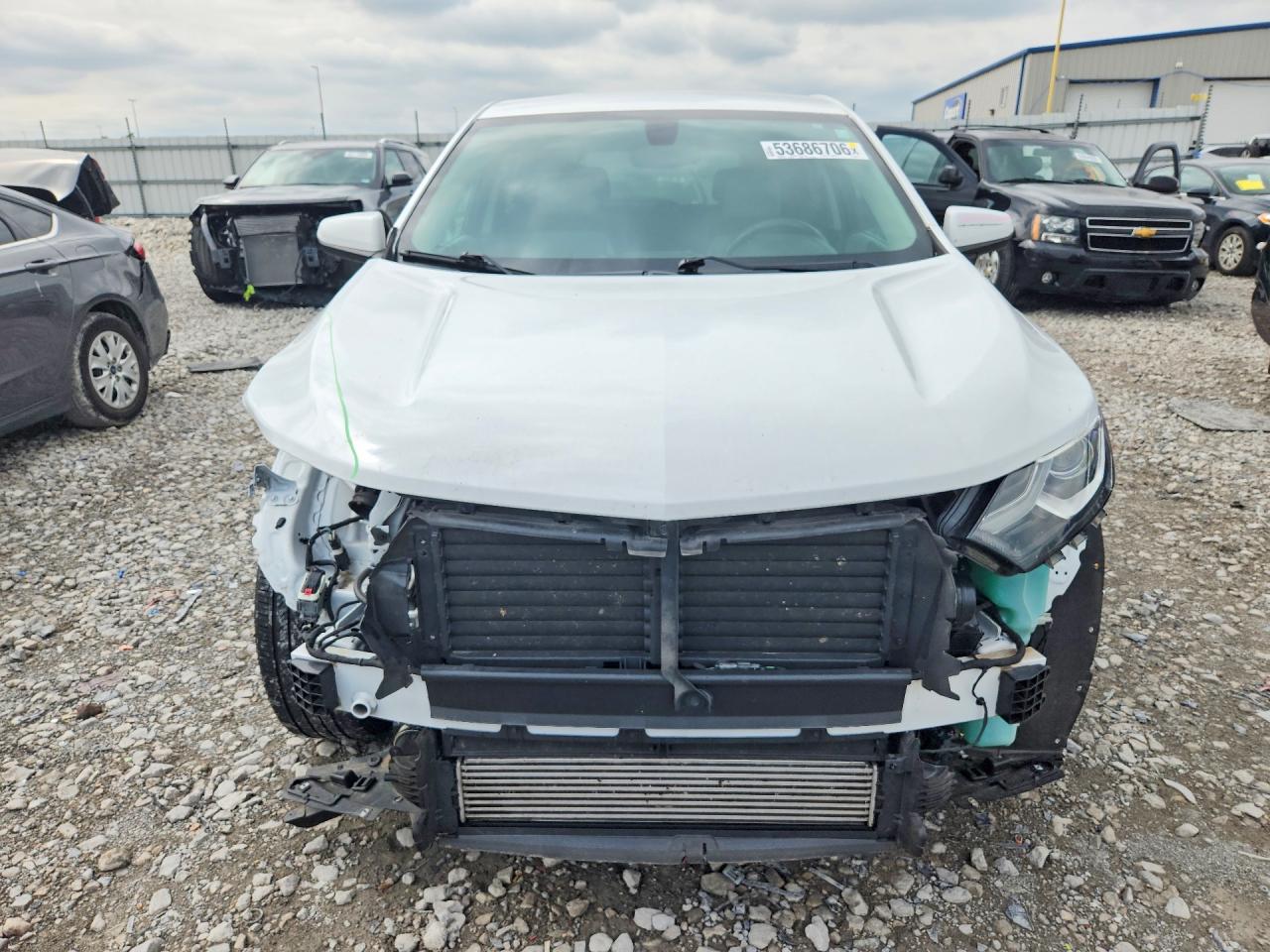 2018 Chevrolet Equinox Lt White vin: 2GNAXJEV6J6200147