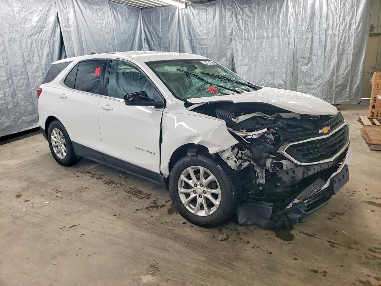 2018 Chevrolet Equinox Lt White vin: 2GNAXJEV8J6298632