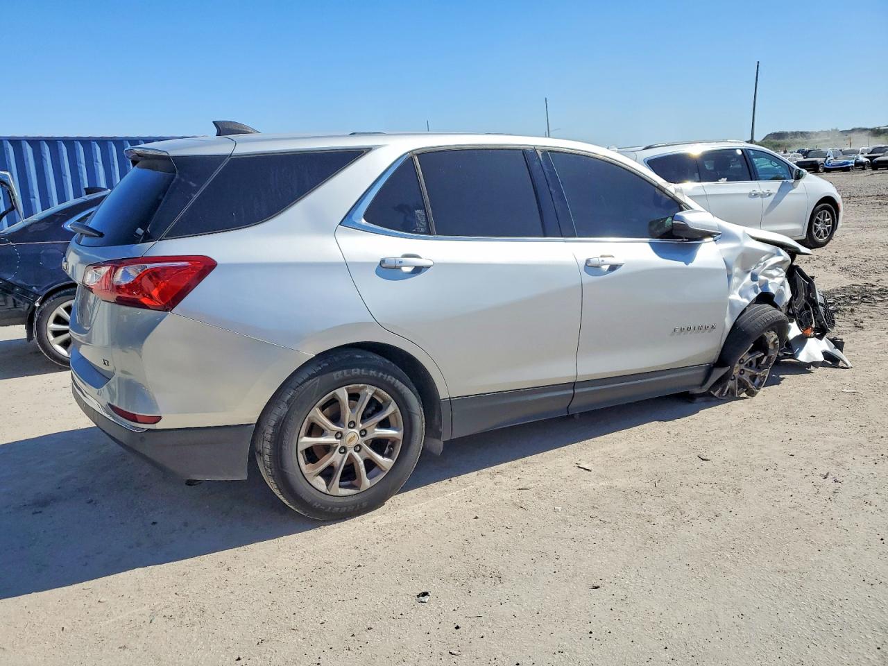 2019 Chevrolet Equinox Lt Silver vin: 2GNAXJEV9K6218840
