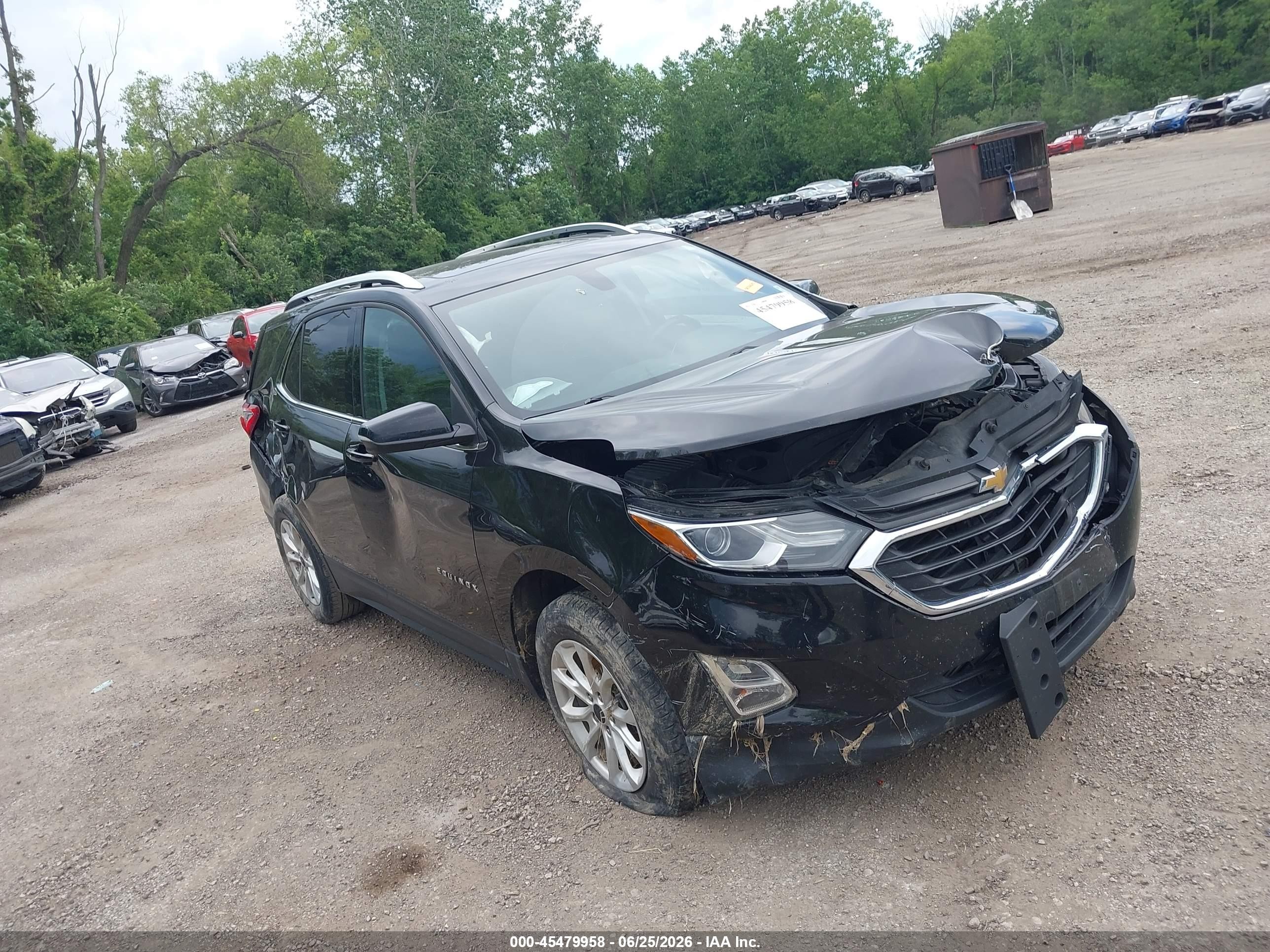 2019 Chevrolet Equinox Lt Black vin: 2GNAXKEV0K6233068