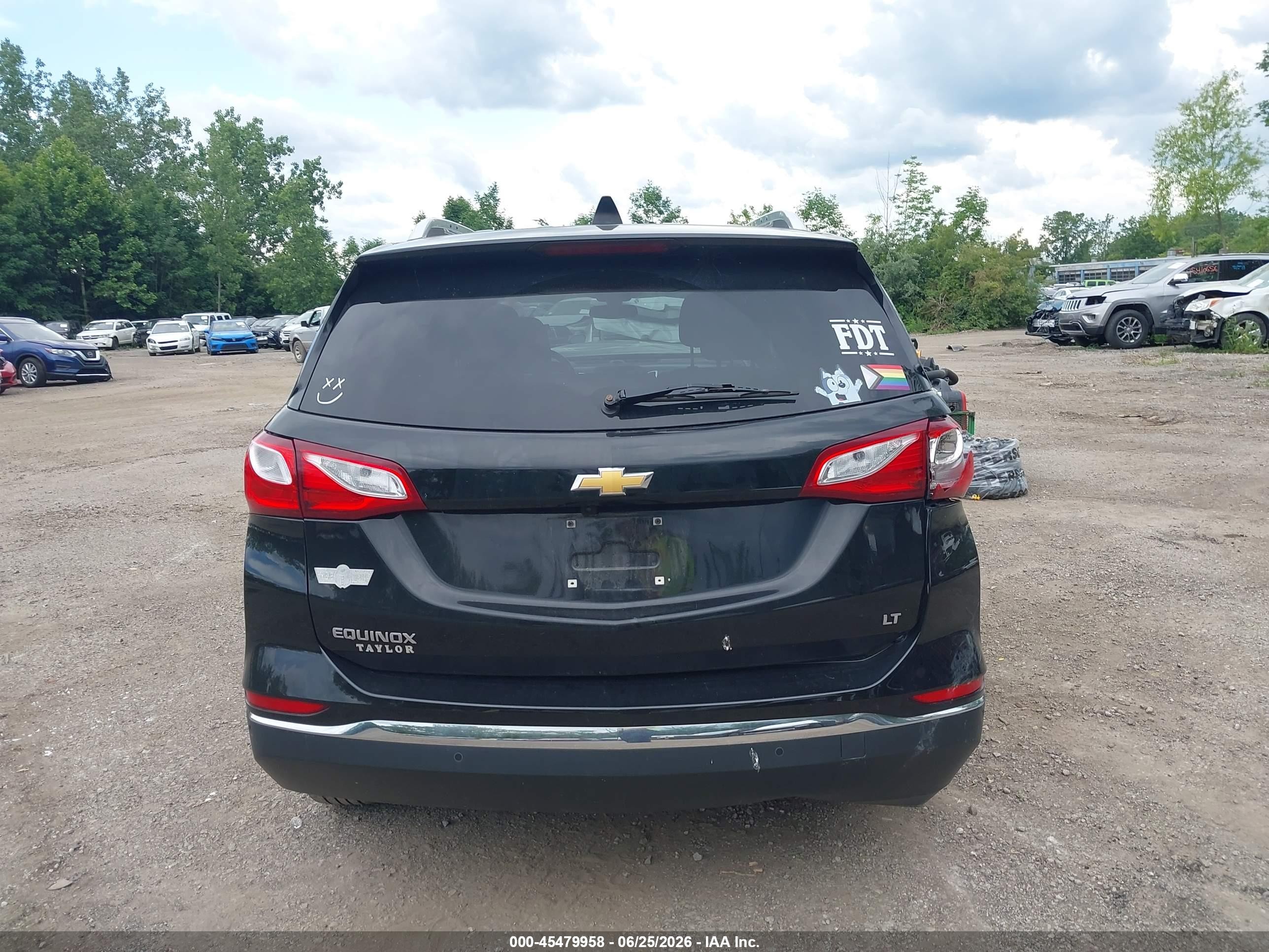 2019 Chevrolet Equinox Lt Black vin: 2GNAXKEV0K6233068
