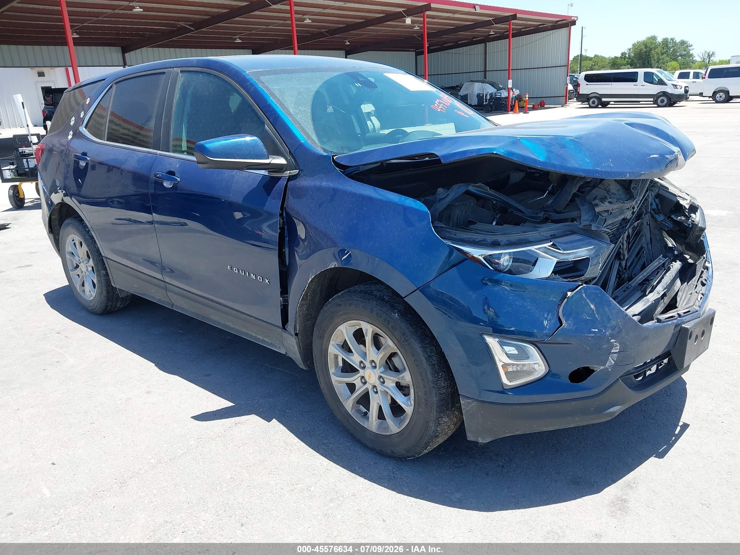 2021 Chevrolet Equinox Fwd Lt Синий vin: 2GNAXKEV2M6128079