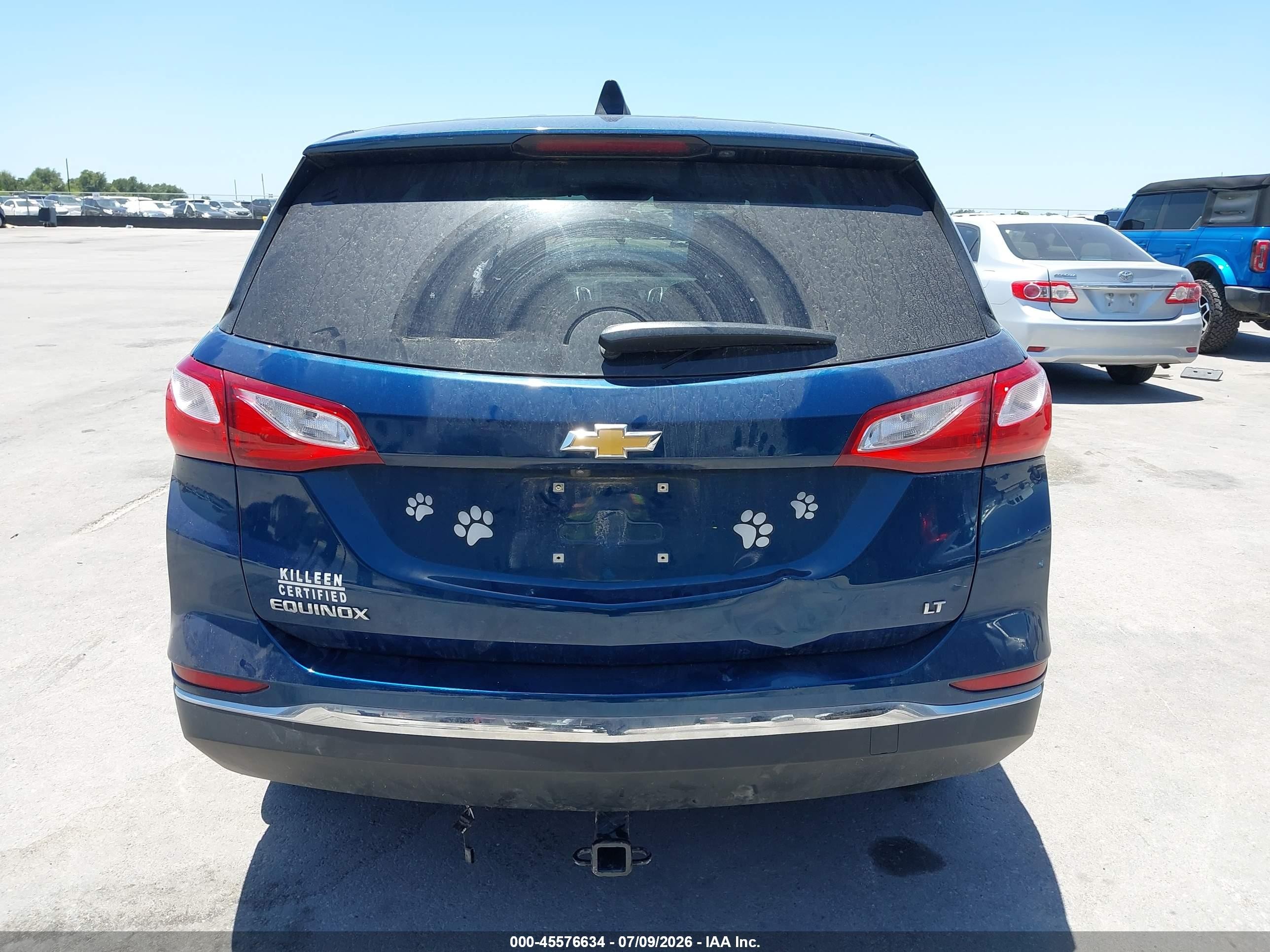 2021 Chevrolet Equinox Fwd Lt Синий vin: 2GNAXKEV2M6128079