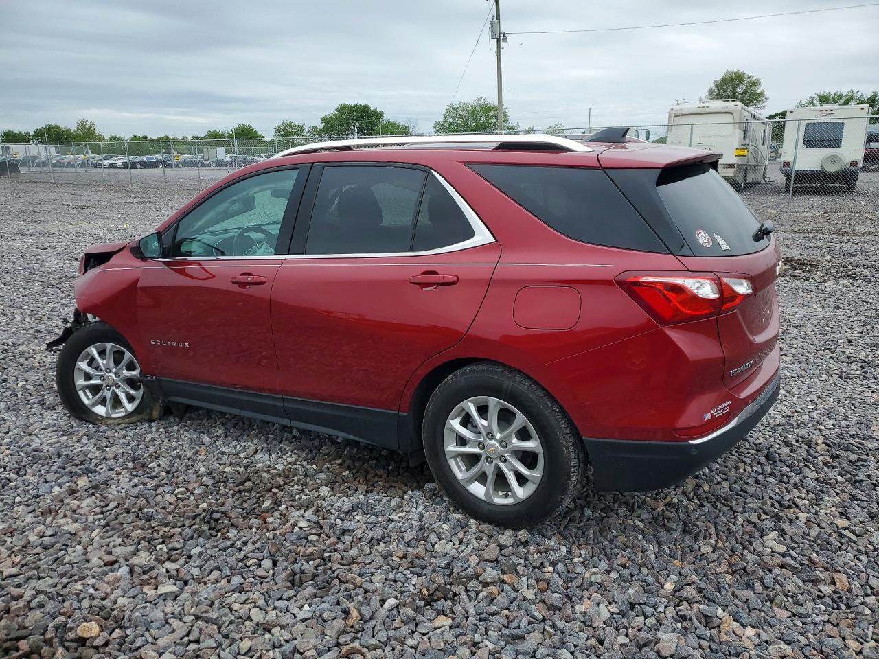 2020 Chevrolet Equinox Lt Red vin: 2GNAXKEV5L6247646