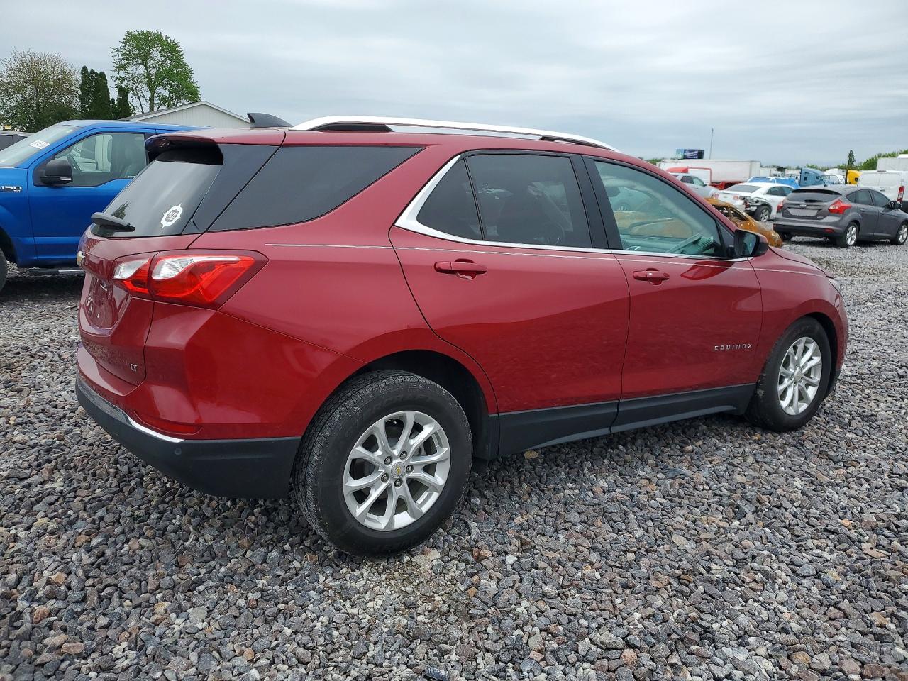 2020 Chevrolet Equinox Lt Red vin: 2GNAXKEV5L6247646