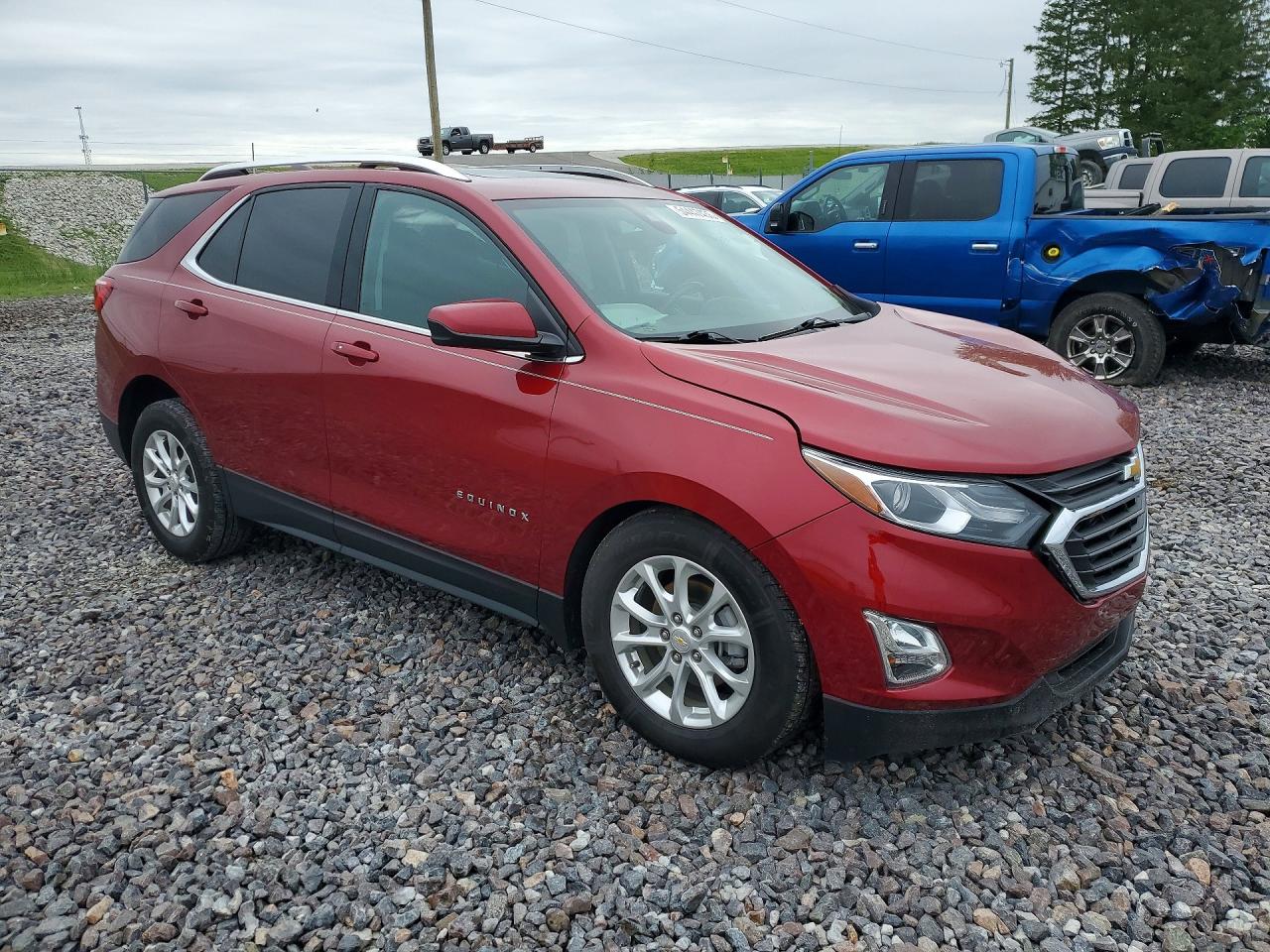 2020 Chevrolet Equinox Lt Red vin: 2GNAXKEV5L6247646