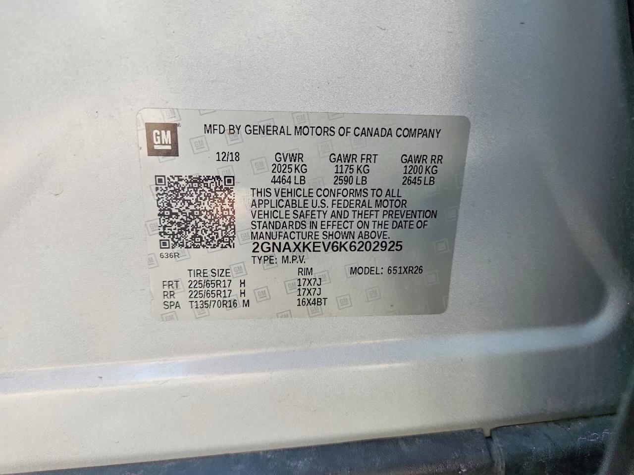 2019 Chevrolet Equinox Lt Silver vin: 2GNAXKEV6K6202925