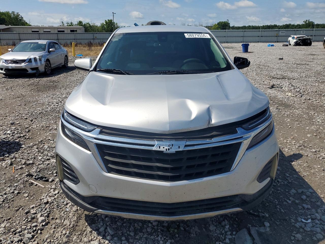 2022 Chevrolet Equinox Lt Silver vin: 2GNAXKEV7N6115295