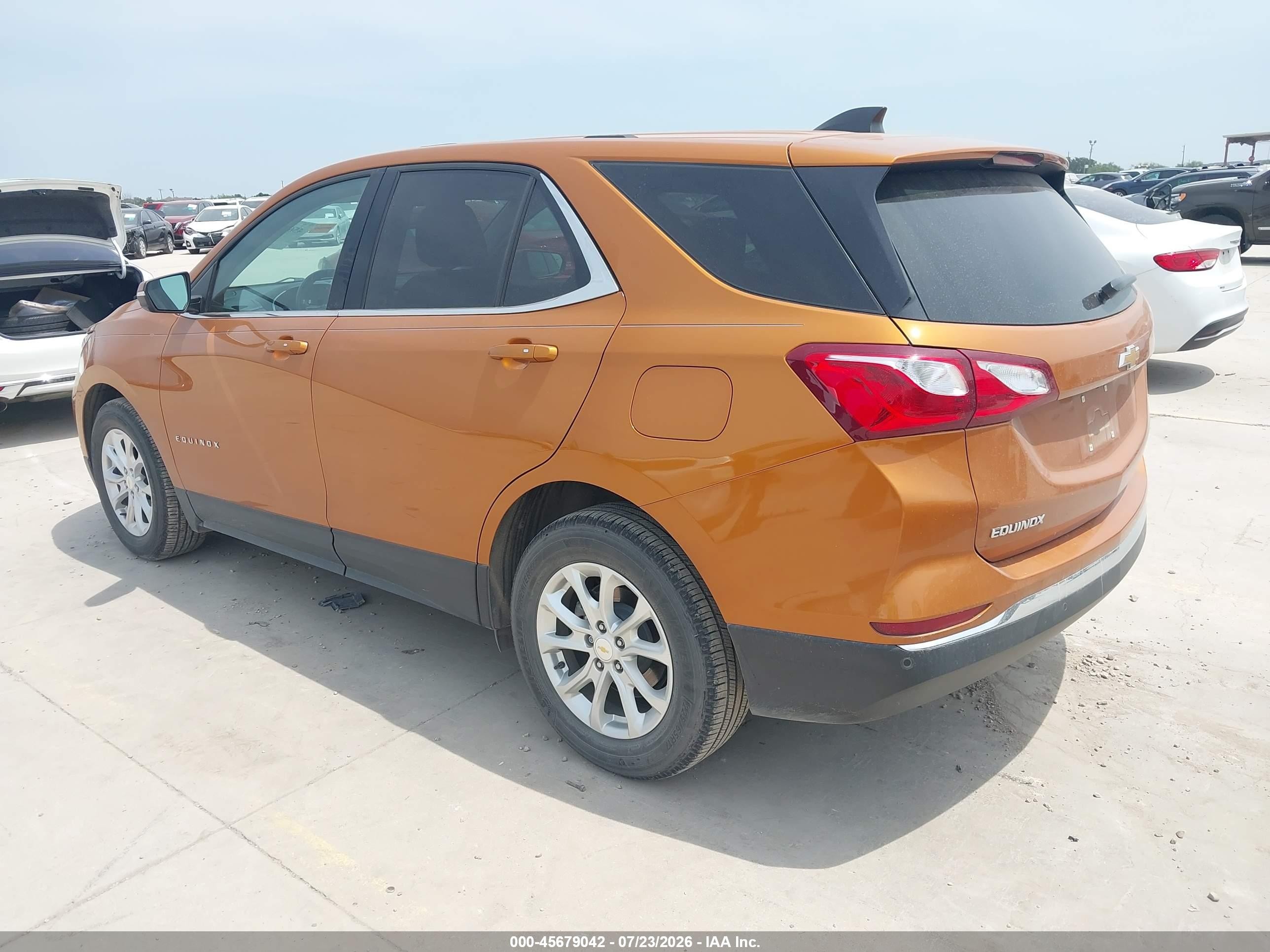 2019 Chevrolet Equinox Lt Оранжевый vin: 2GNAXKEV8K6176506