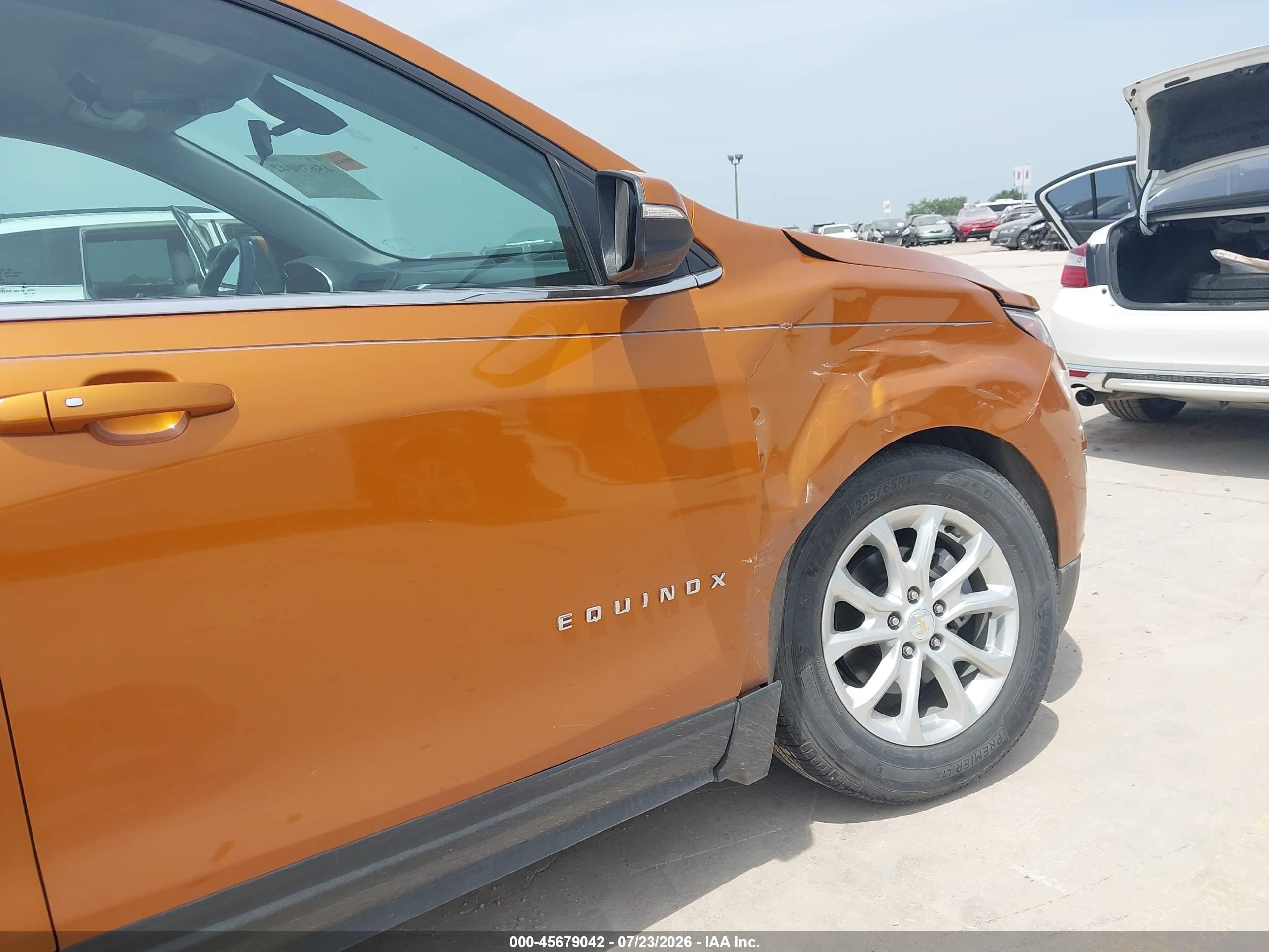 2019 Chevrolet Equinox Lt Оранжевый vin: 2GNAXKEV8K6176506