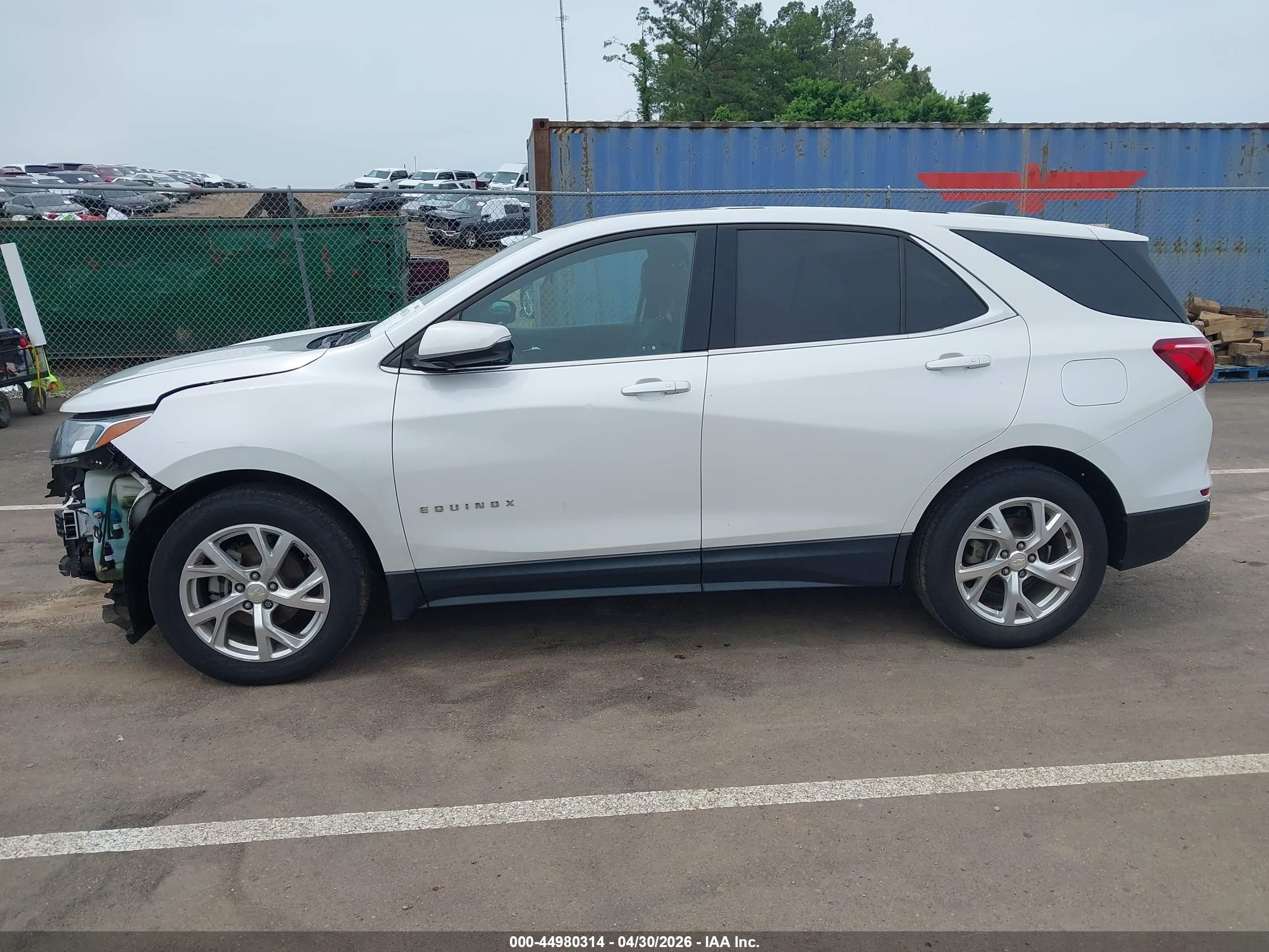 2019 Chevrolet Equinox Lt White vin: 2GNAXKEV9K6143689
