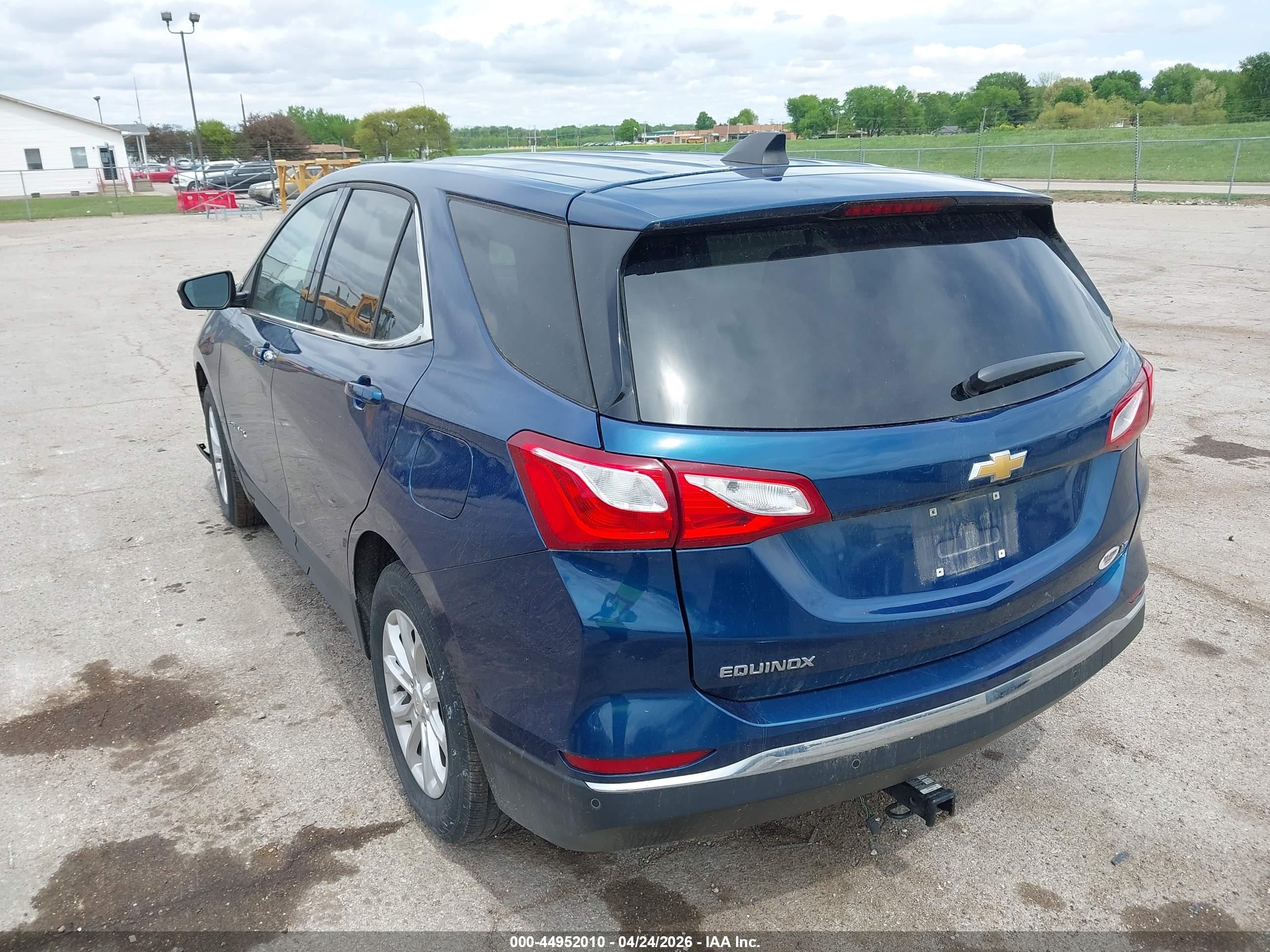 2020 Chevrolet Equinox Fwd Lt 1.5l Turbo Синий vin: 2GNAXKEV9L6167265