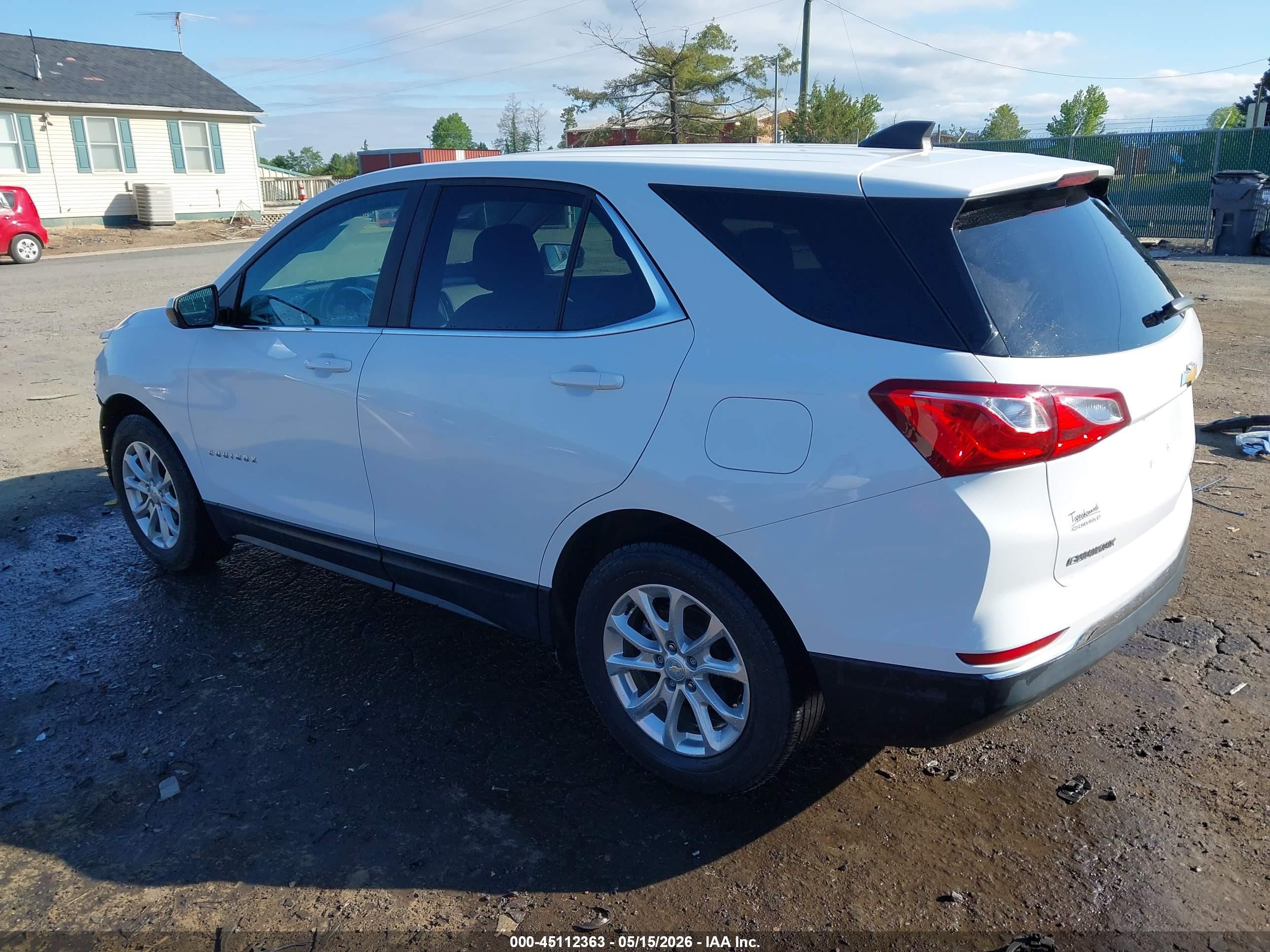 2021 Chevrolet Equinox Fwd Lt White vin: 2GNAXKEVXM6120747