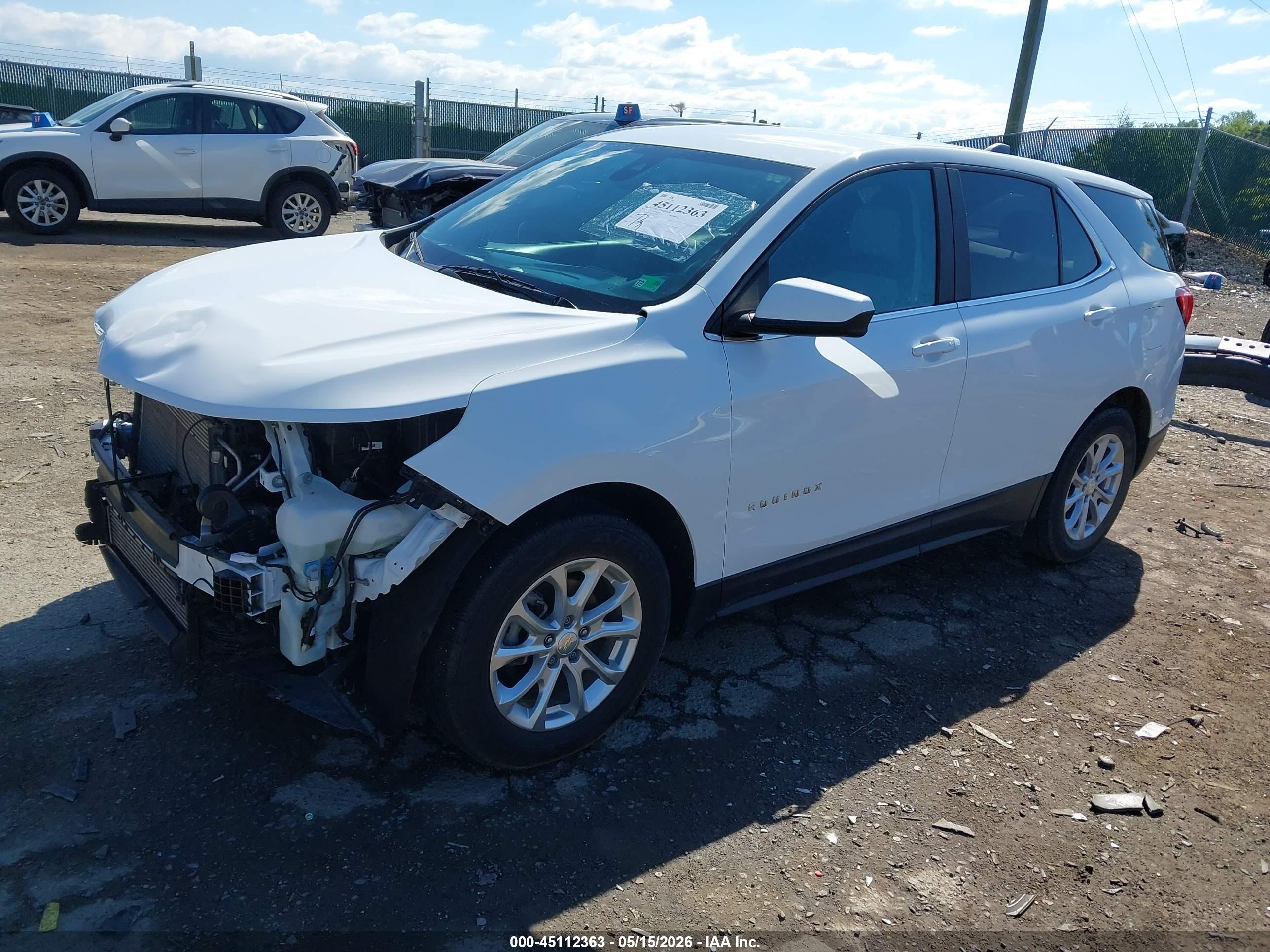 2021 Chevrolet Equinox Fwd Lt White vin: 2GNAXKEVXM6120747