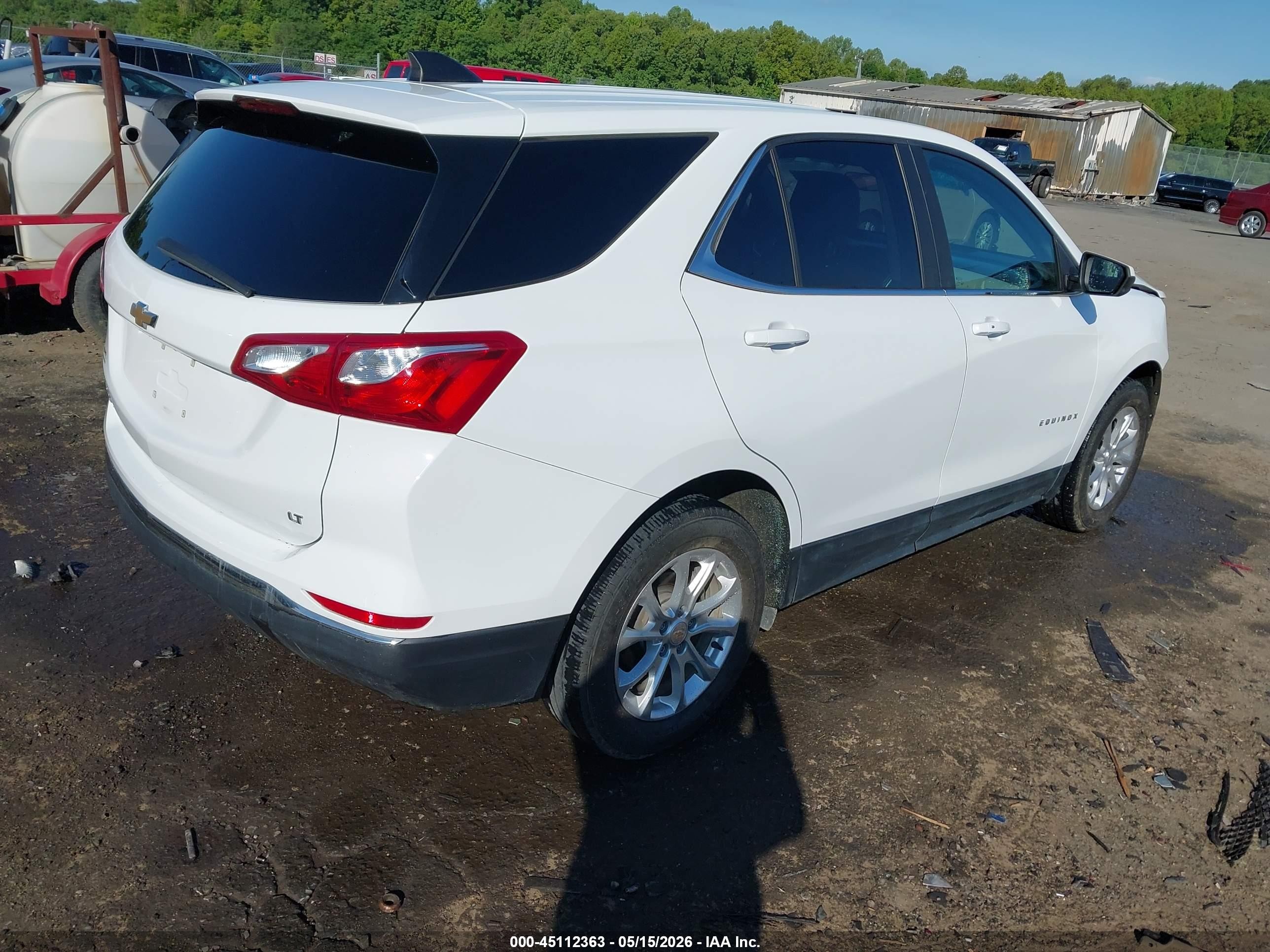 2021 Chevrolet Equinox Fwd Lt White vin: 2GNAXKEVXM6120747
