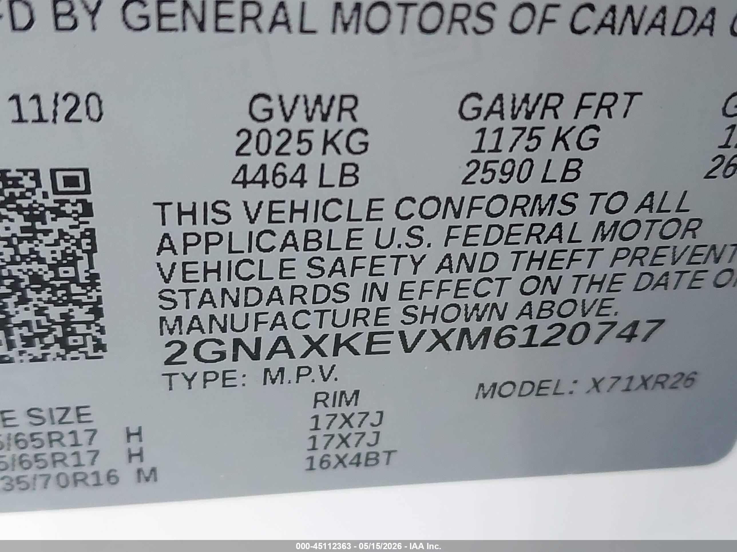 2021 Chevrolet Equinox Fwd Lt White vin: 2GNAXKEVXM6120747
