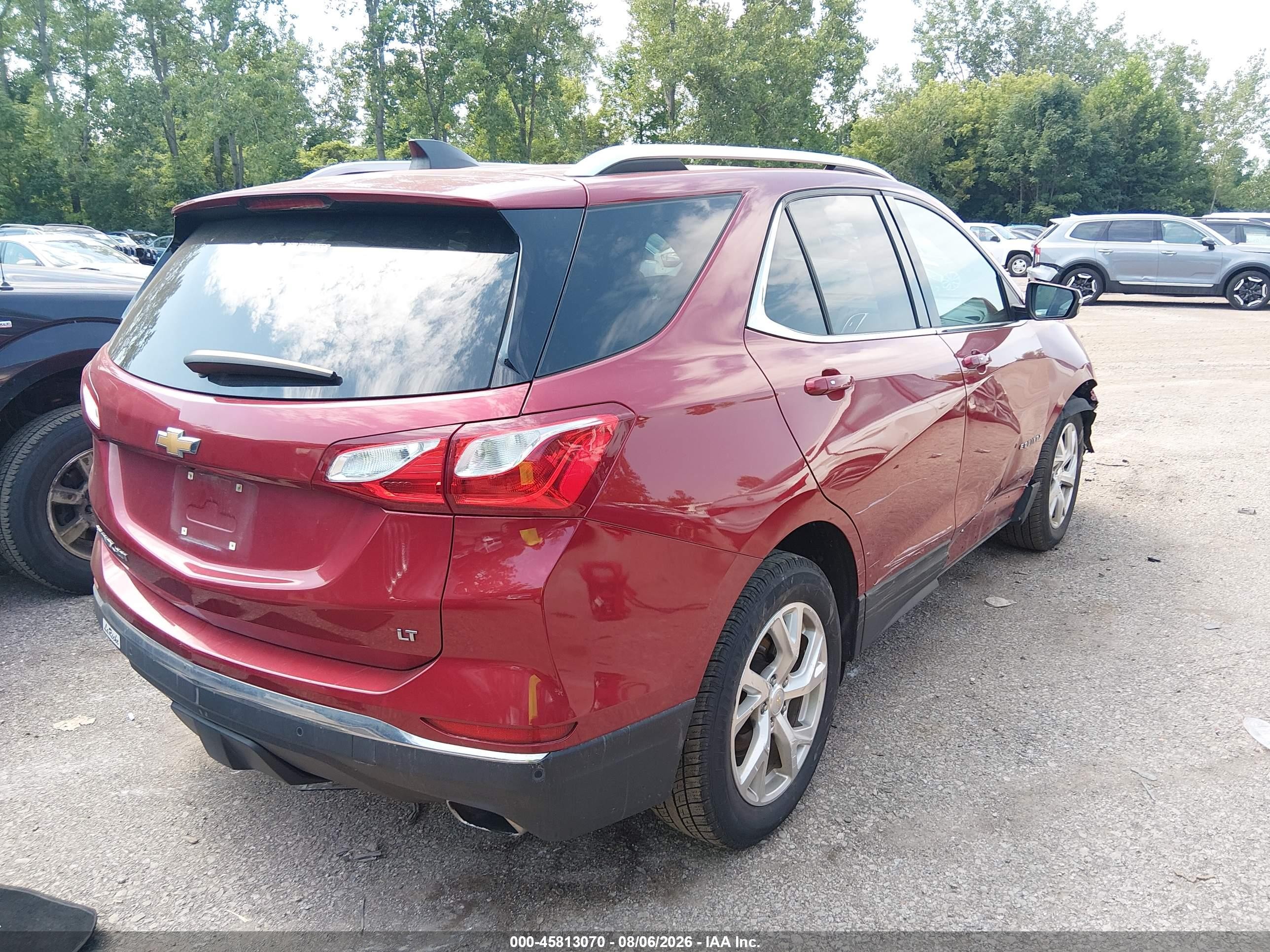 2019 Chevrolet Equinox Lt Красный vin: 2GNAXLEX3K6106256