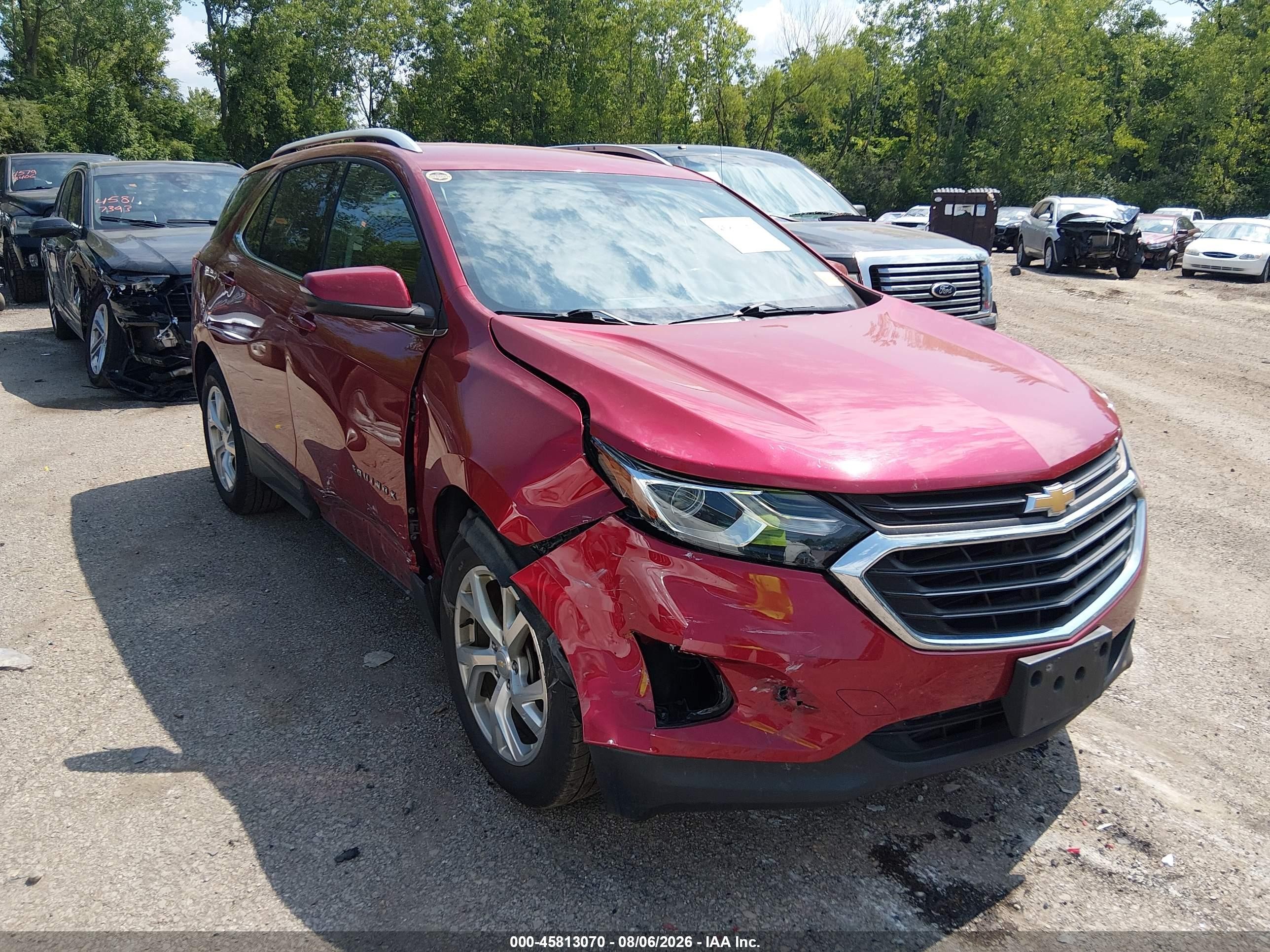 2019 Chevrolet Equinox Lt Красный vin: 2GNAXLEX3K6106256