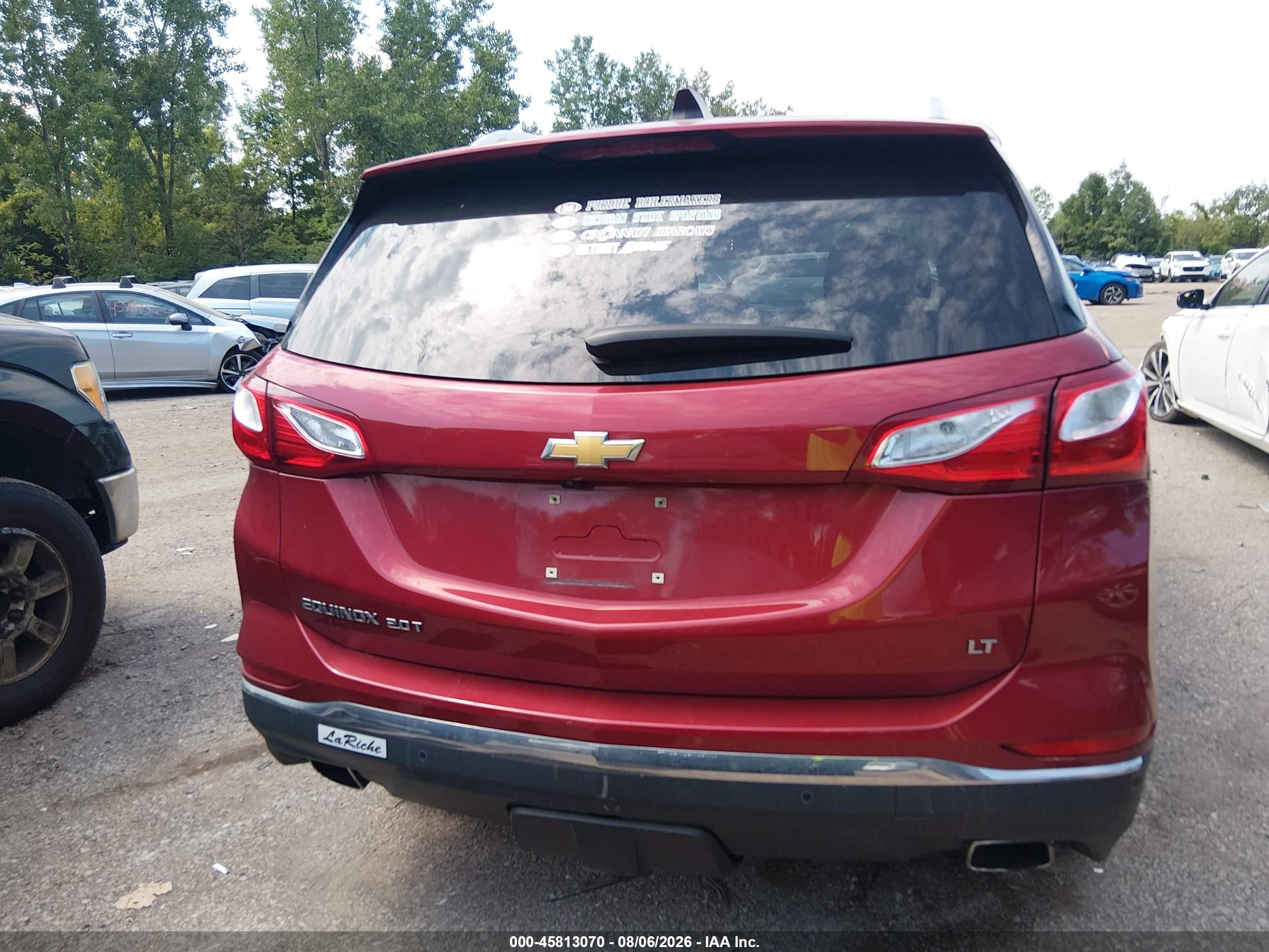 2019 Chevrolet Equinox Lt Красный vin: 2GNAXLEX3K6106256
