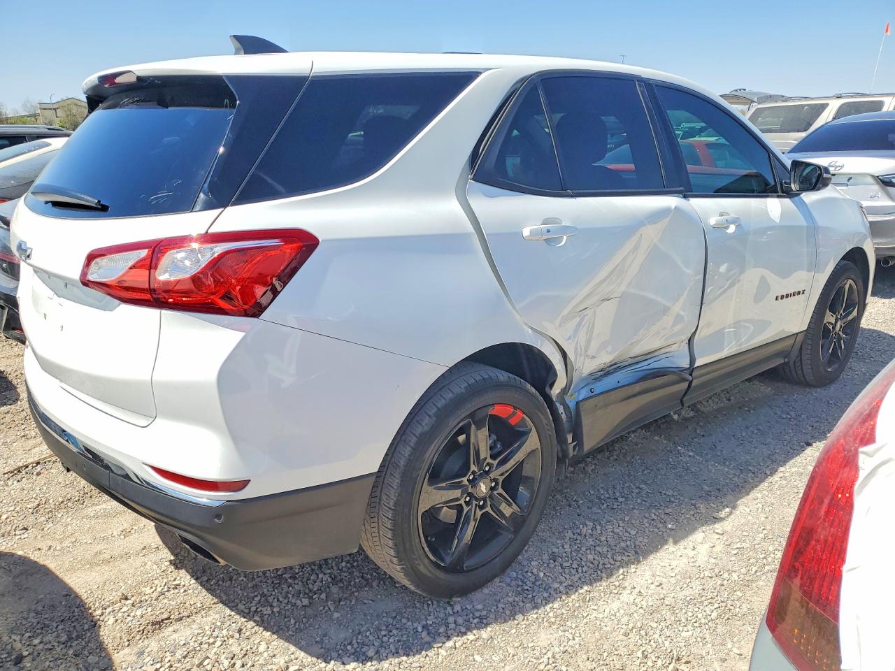 2019 Chevrolet Equinox Lt White vin: 2GNAXLEX4K6226454
