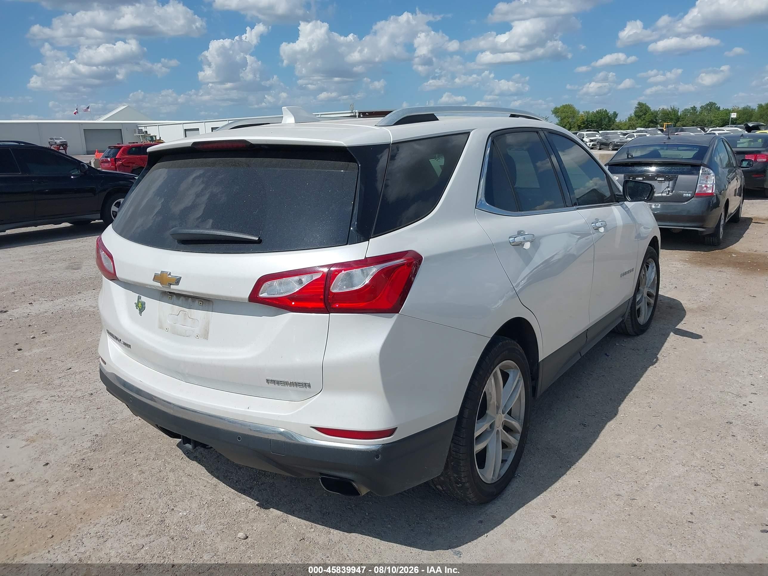 2019 Chevrolet Equinox Premier Белый vin: 2GNAXPEX2K6269987
