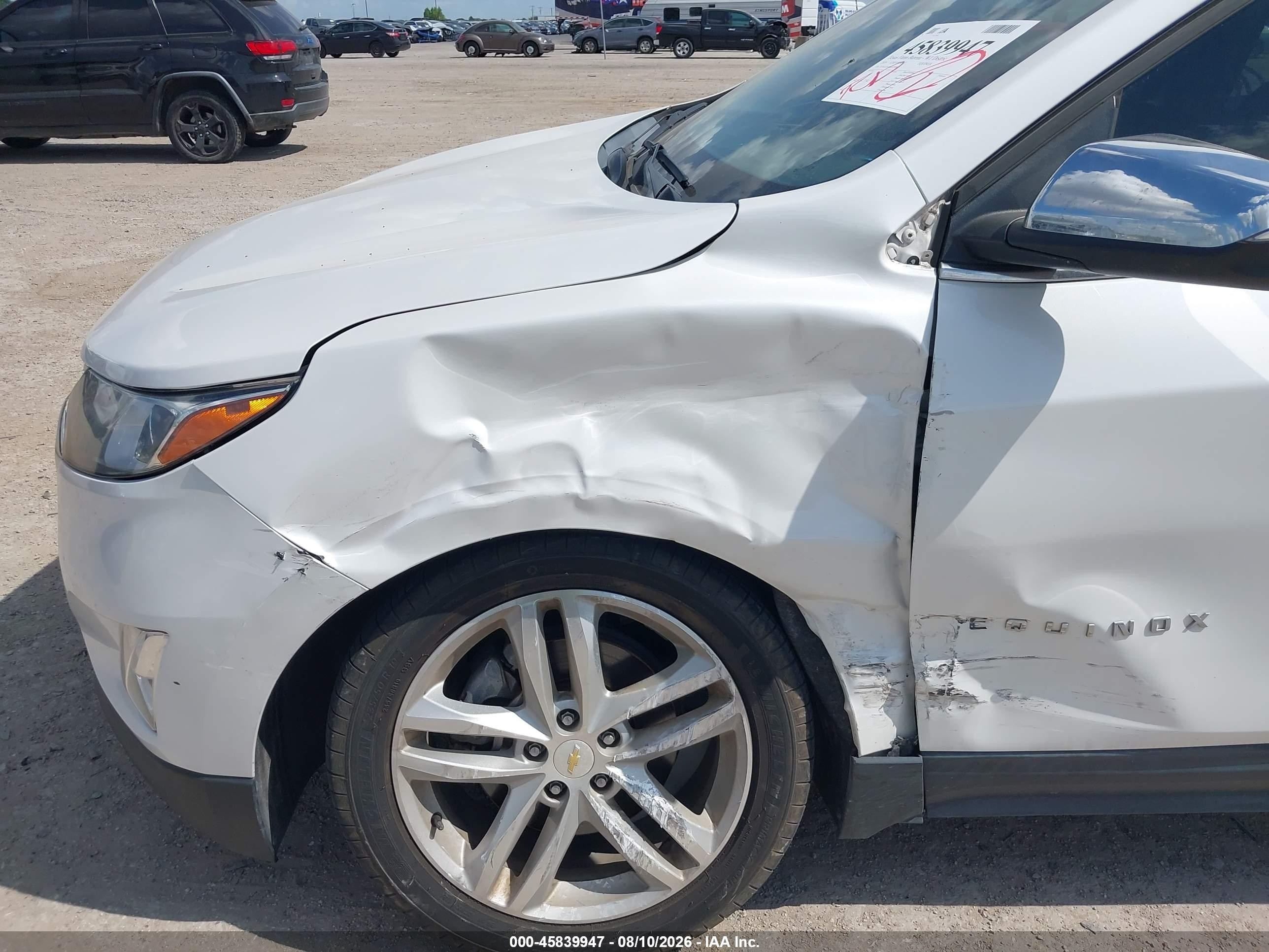 2019 Chevrolet Equinox Premier Белый vin: 2GNAXPEX2K6269987