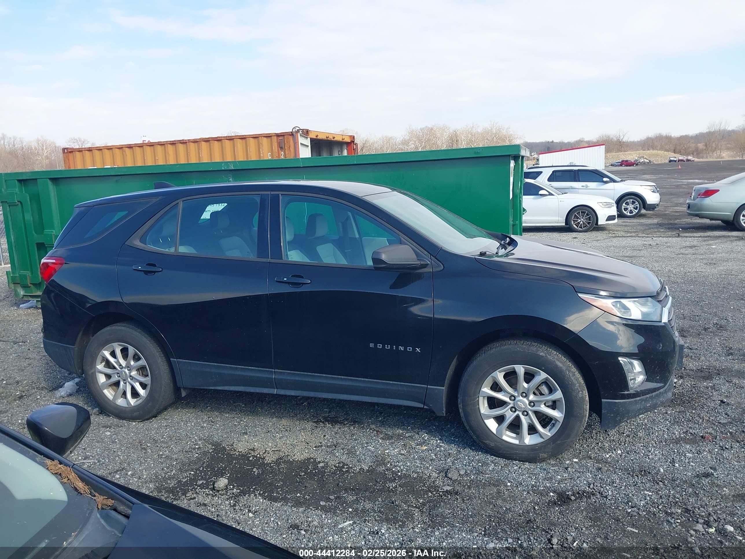2018 Chevrolet Equinox Ls Black vin: 2GNAXREV8J6270117