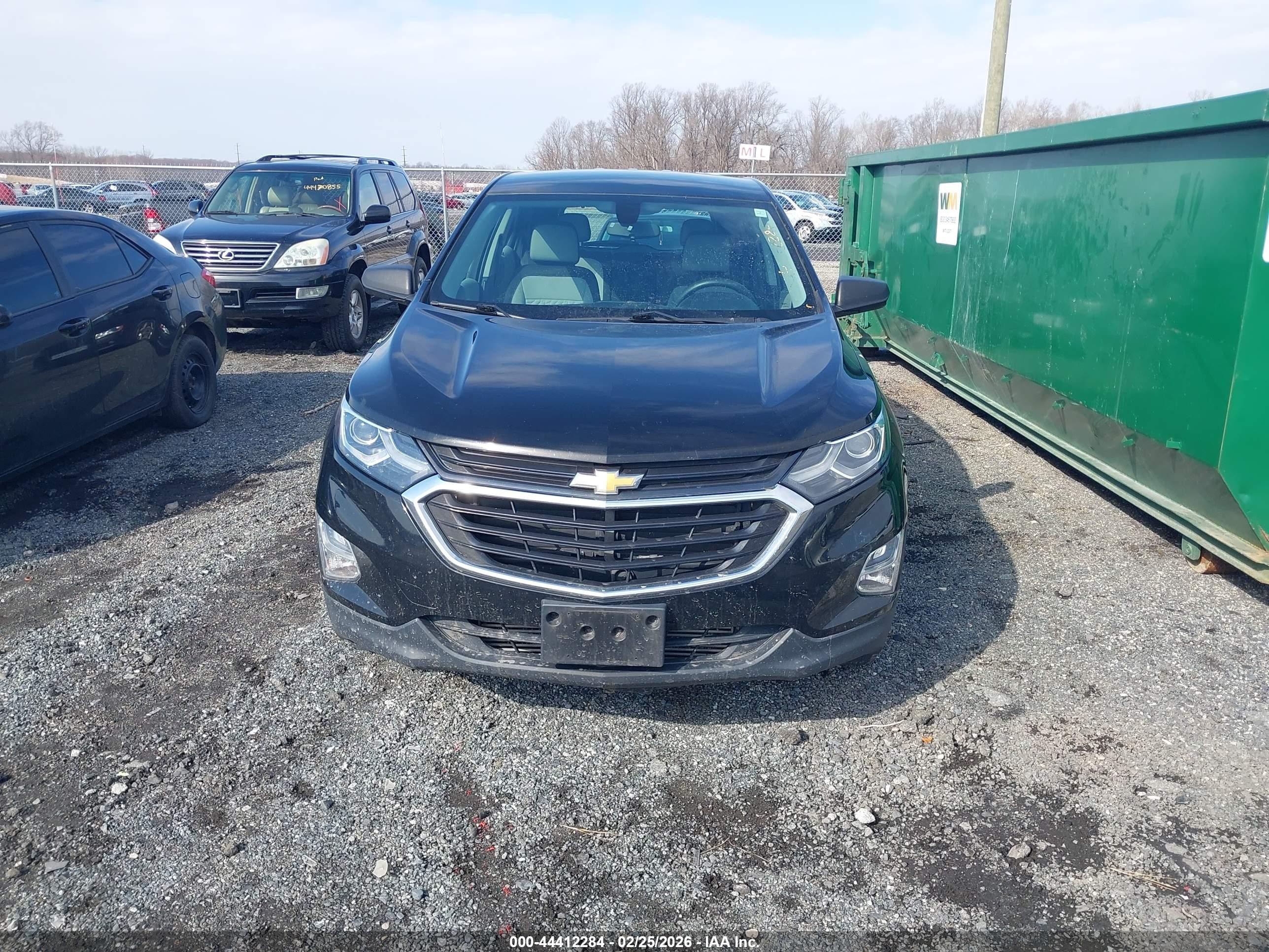 2018 Chevrolet Equinox Ls Black vin: 2GNAXREV8J6270117