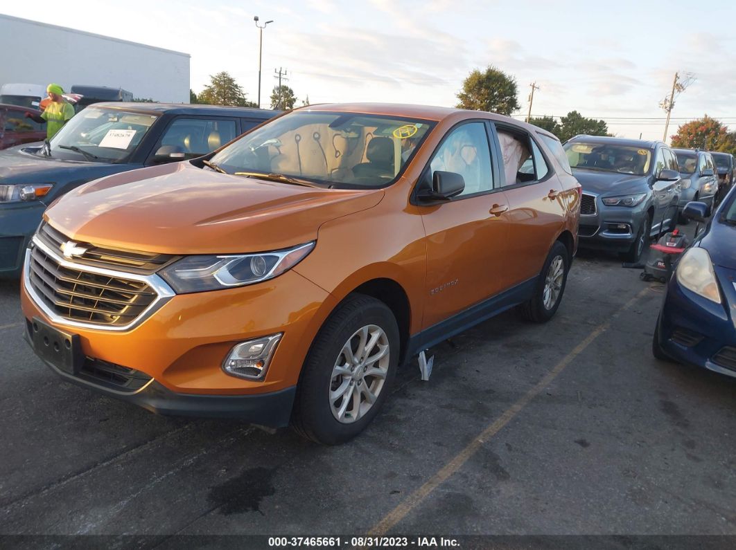 2019 Chevrolet Equinox Ls Orange vin: 2GNAXSEV1K6129673
