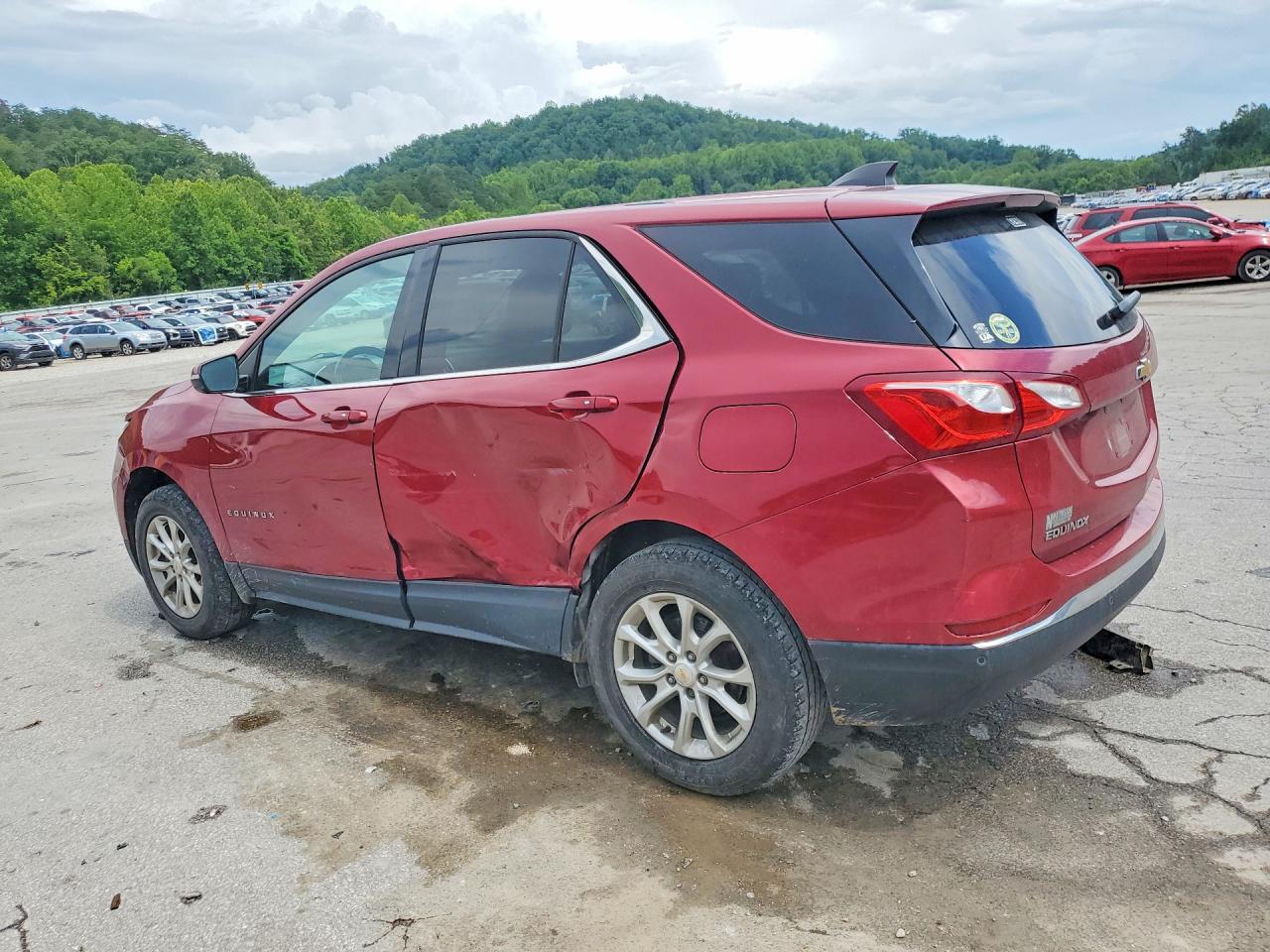 2018 Chevrolet Equinox Lt Maroon vin: 2GNAXSEV2J6200040