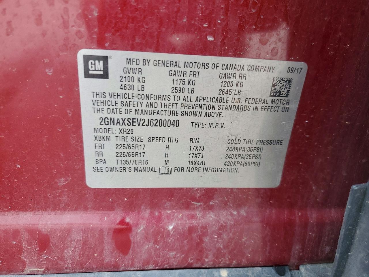 2018 Chevrolet Equinox Lt Maroon vin: 2GNAXSEV2J6200040