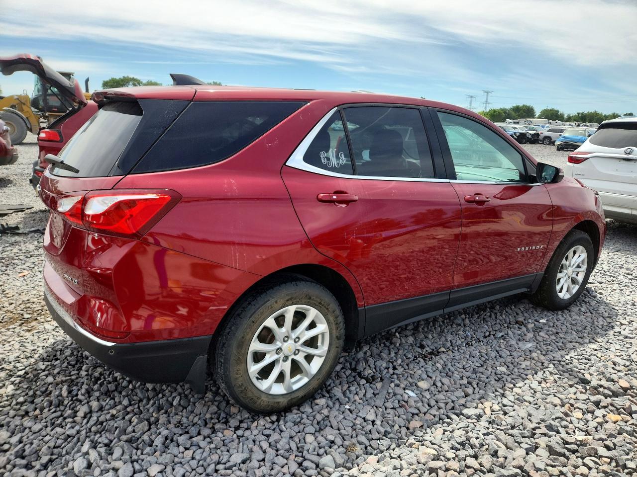 2018 Chevrolet Equinox Lt Red vin: 2GNAXSEV5J6190040