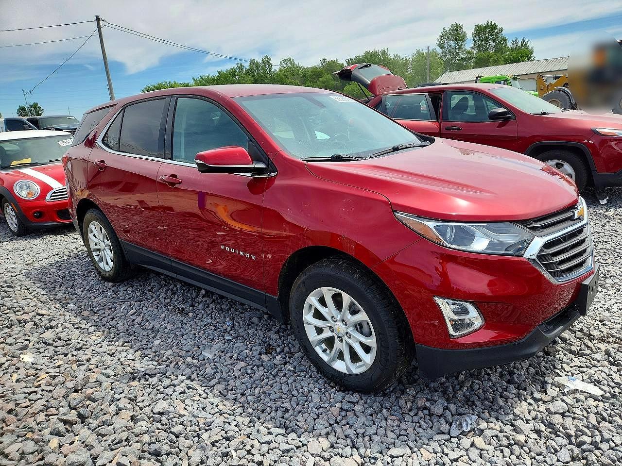 2018 Chevrolet Equinox Lt Red vin: 2GNAXSEV5J6190040