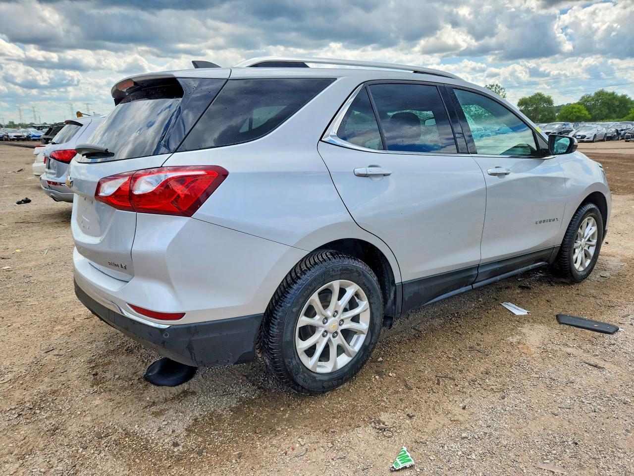 2018 Chevrolet Equinox Lt Silver vin: 2GNAXSEV6J6236975