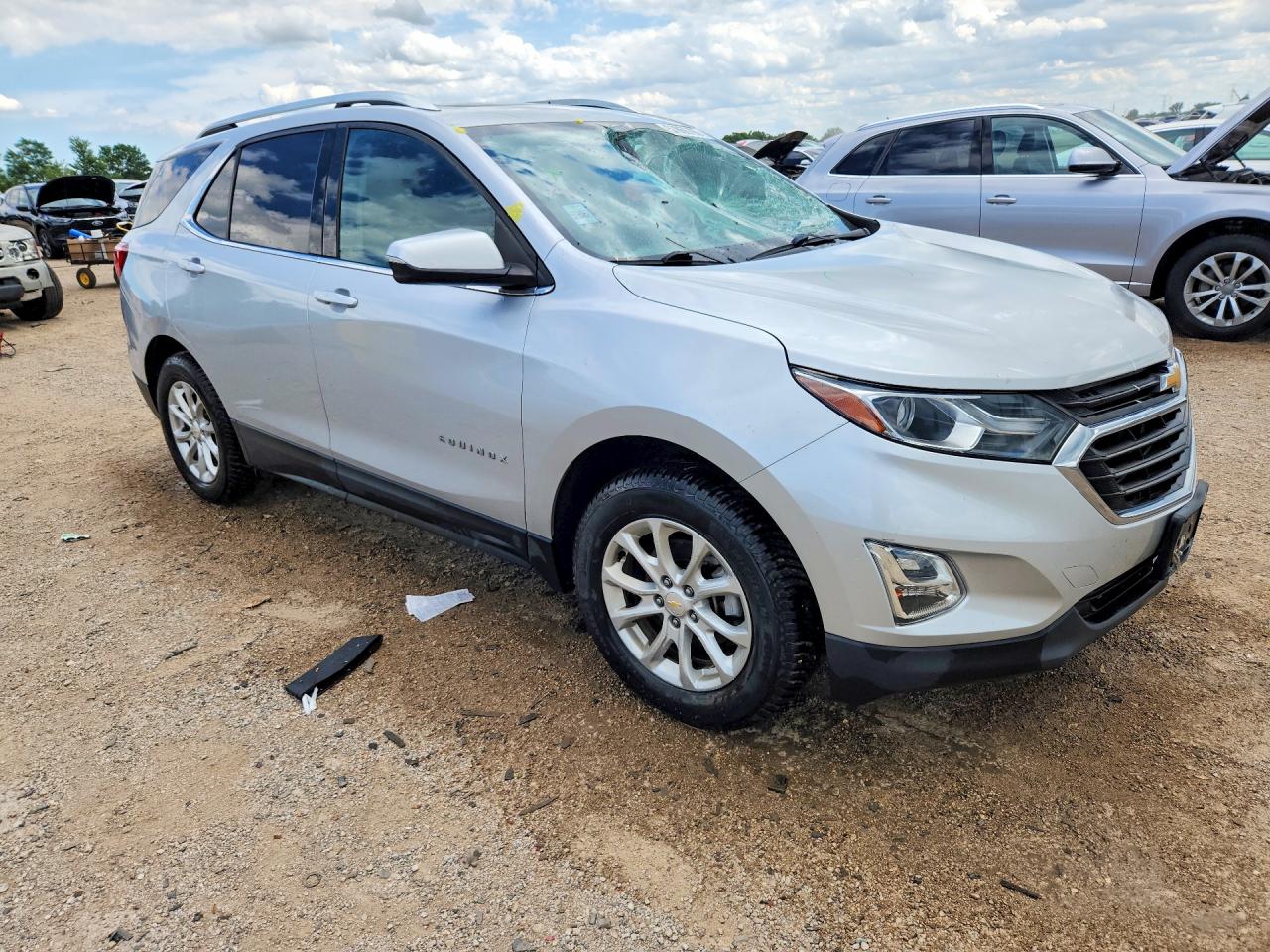 2018 Chevrolet Equinox Lt Silver vin: 2GNAXSEV6J6236975