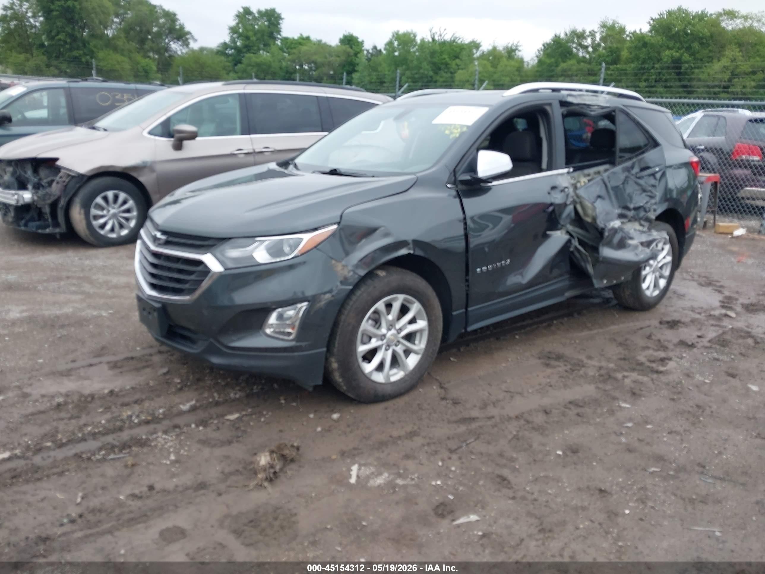 2018 Chevrolet Equinox Lt Gray vin: 2GNAXSEV7J6262596