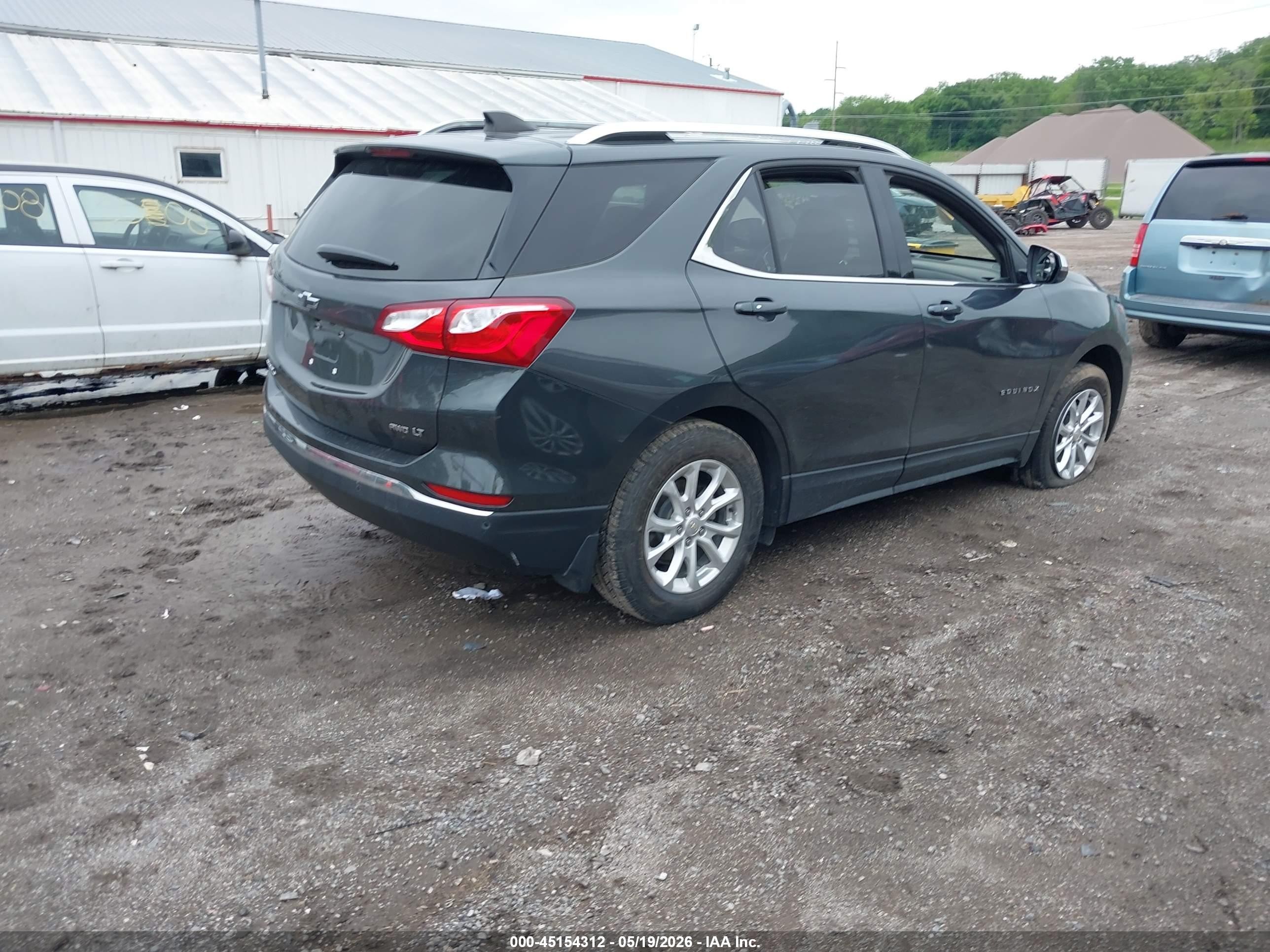 2018 Chevrolet Equinox Lt Gray vin: 2GNAXSEV7J6262596