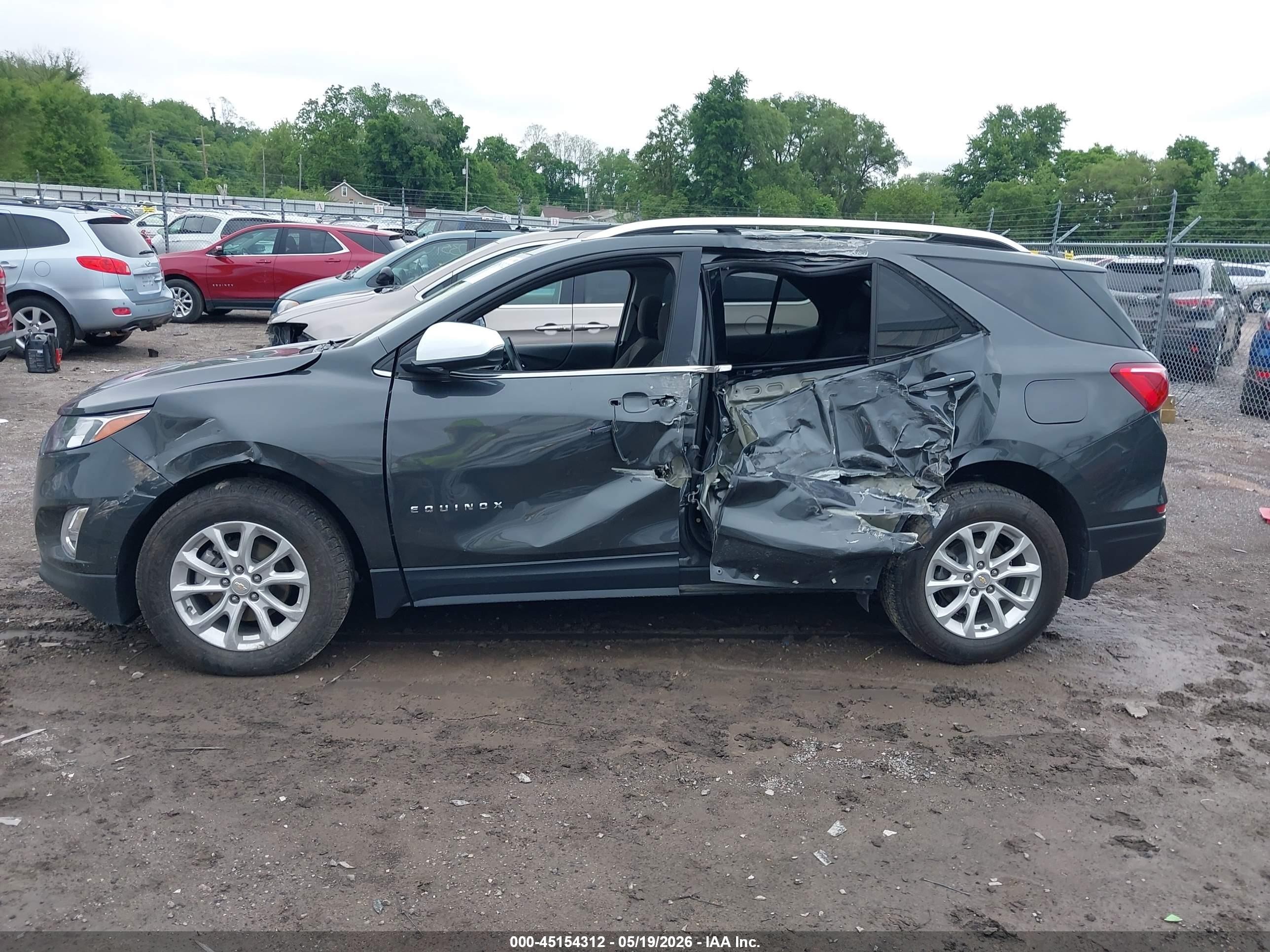 2018 Chevrolet Equinox Lt Gray vin: 2GNAXSEV7J6262596