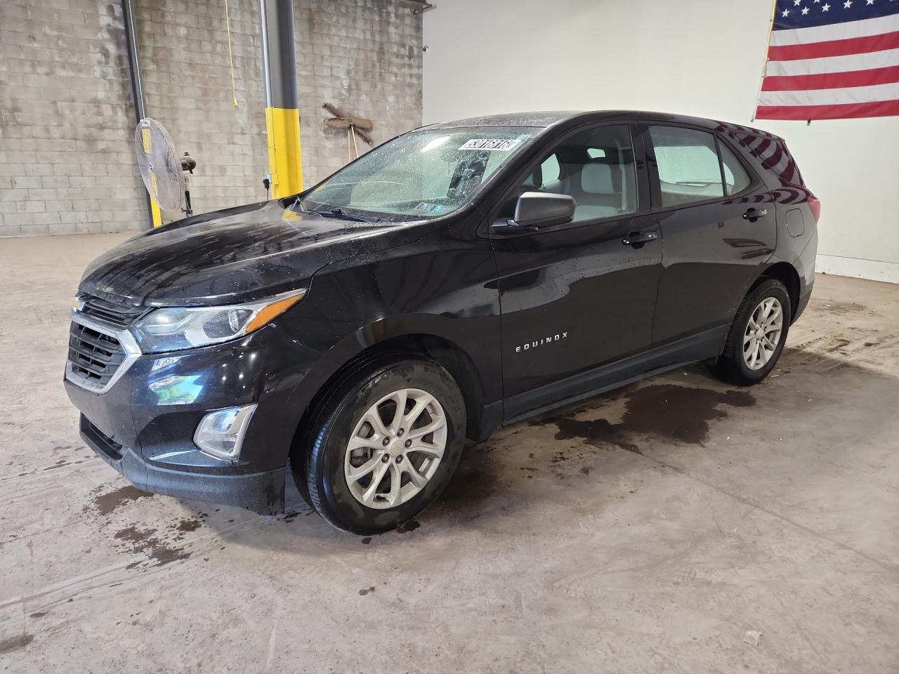 2019 Chevrolet Equinox Ls Black vin: 2GNAXSEV7K6233097 Damage: Left Front Tire, Worn, Replacement Required