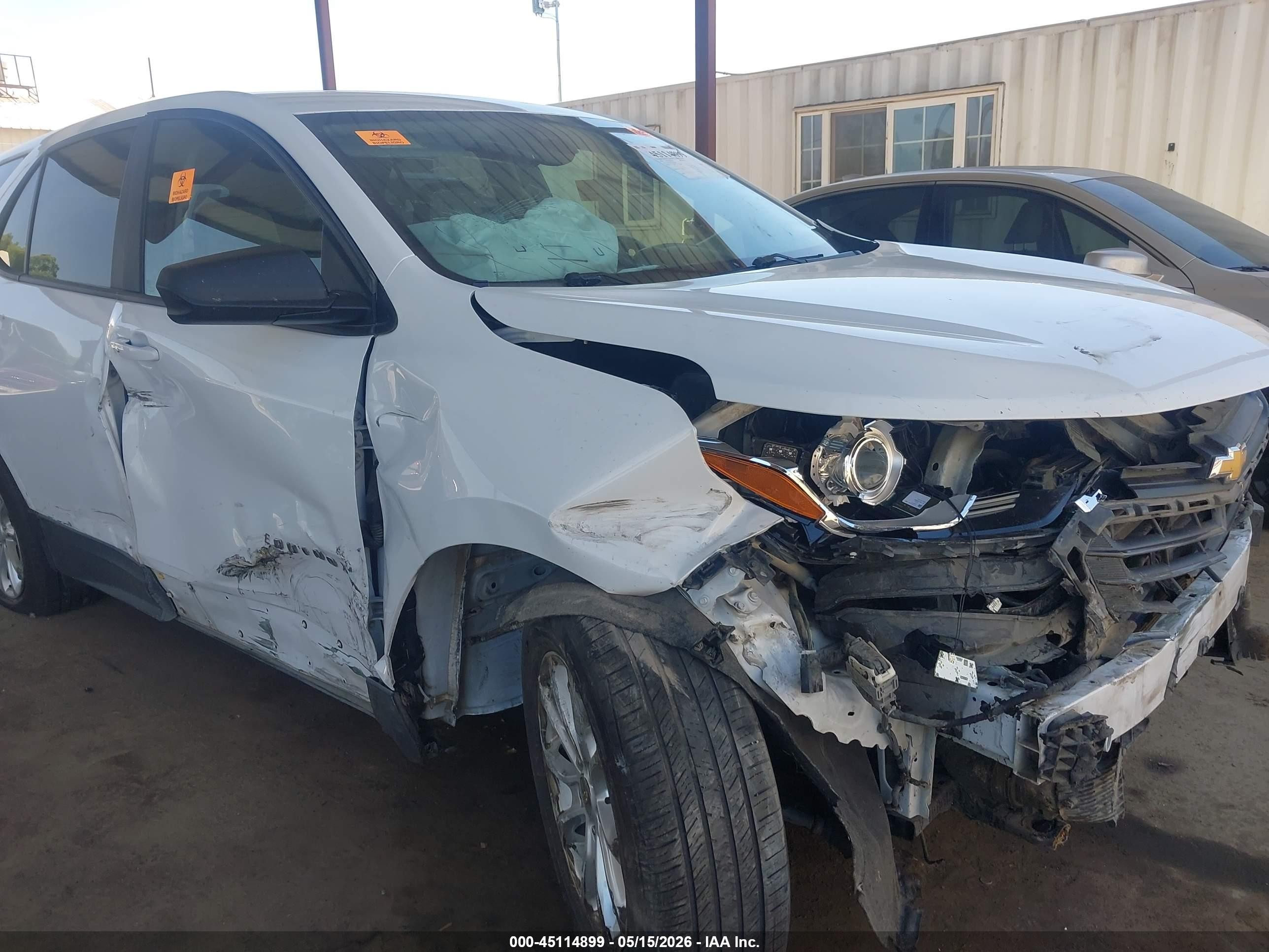 2020 Chevrolet Equinox Awd Ls White vin: 2GNAXSEV7L6181200